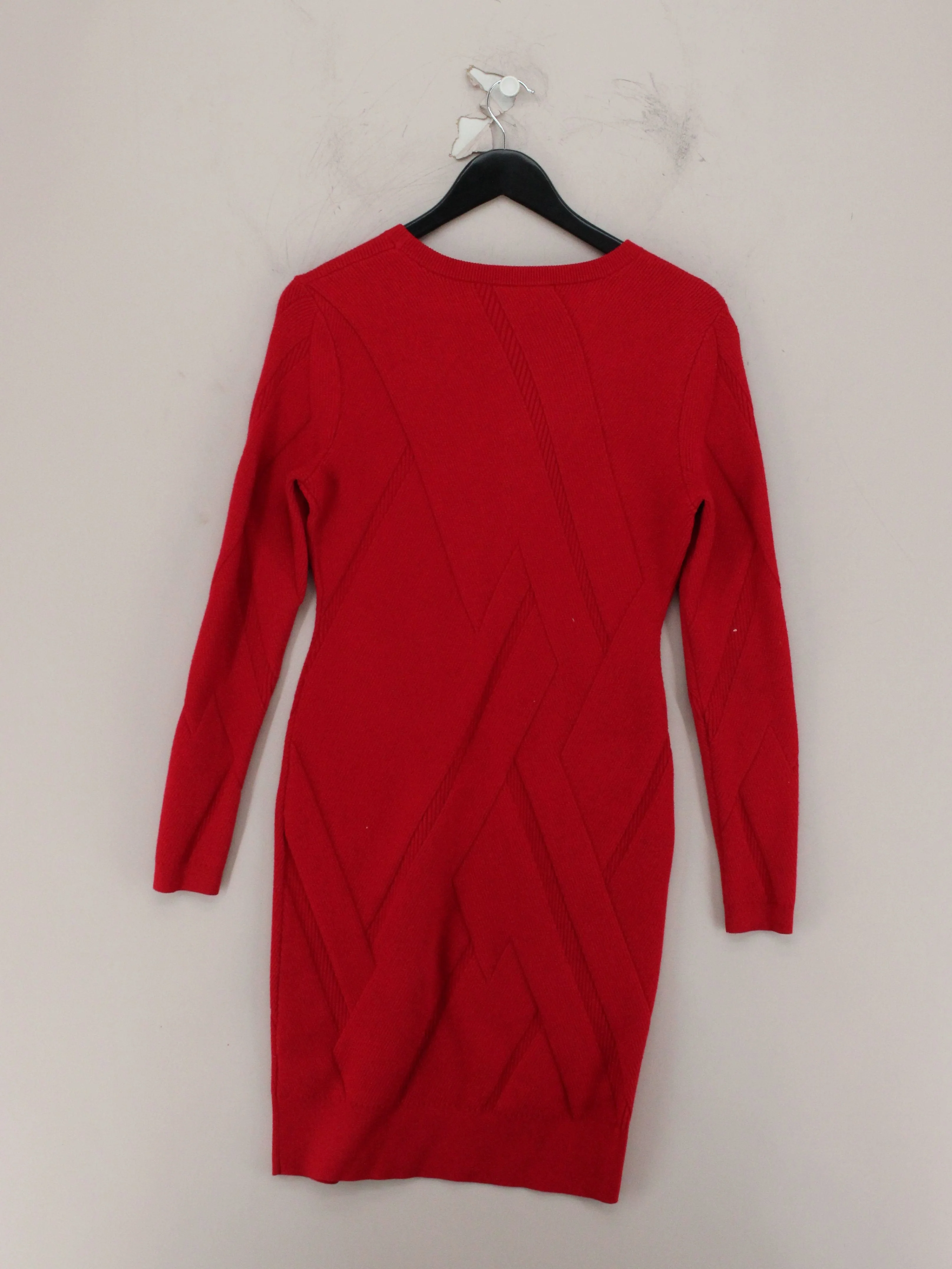 Karen Millen Jumper Mini Dress L in Red - Image 2