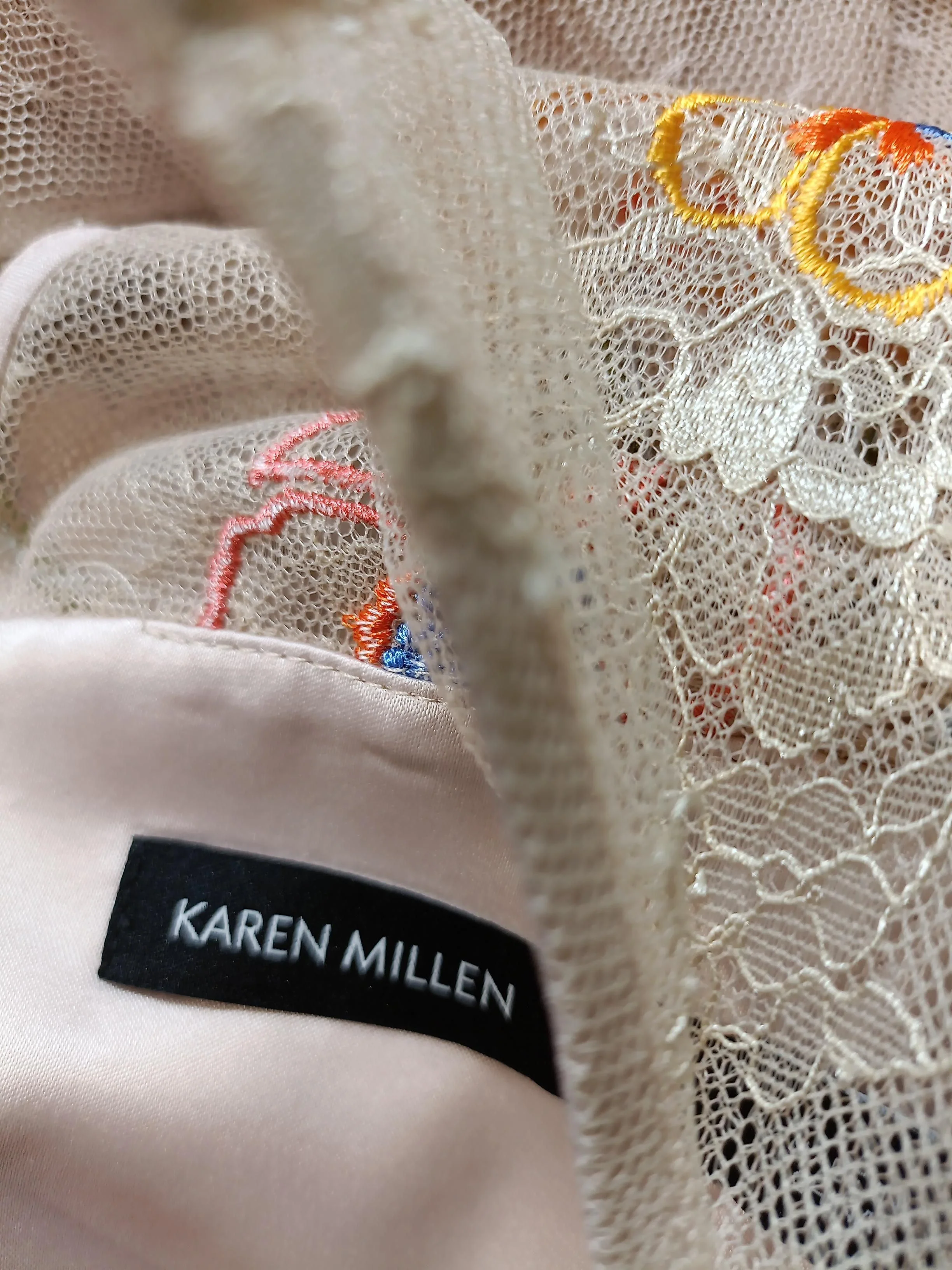 Karen Millen Maxi Dress UK10 in Cream - Image 5