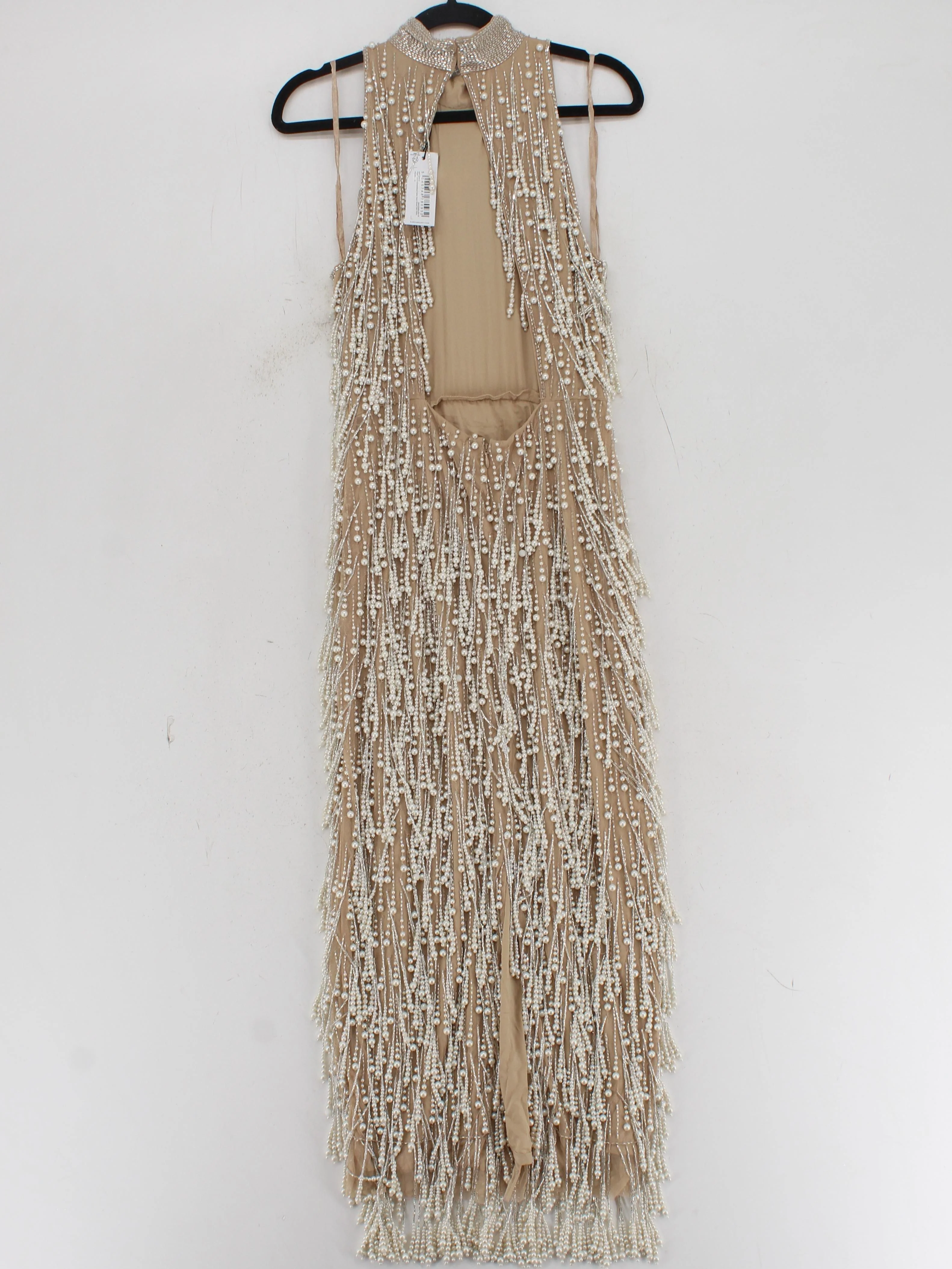Karen Millen Maxi Dress UK10 in Tan RRP £399 - Image 2