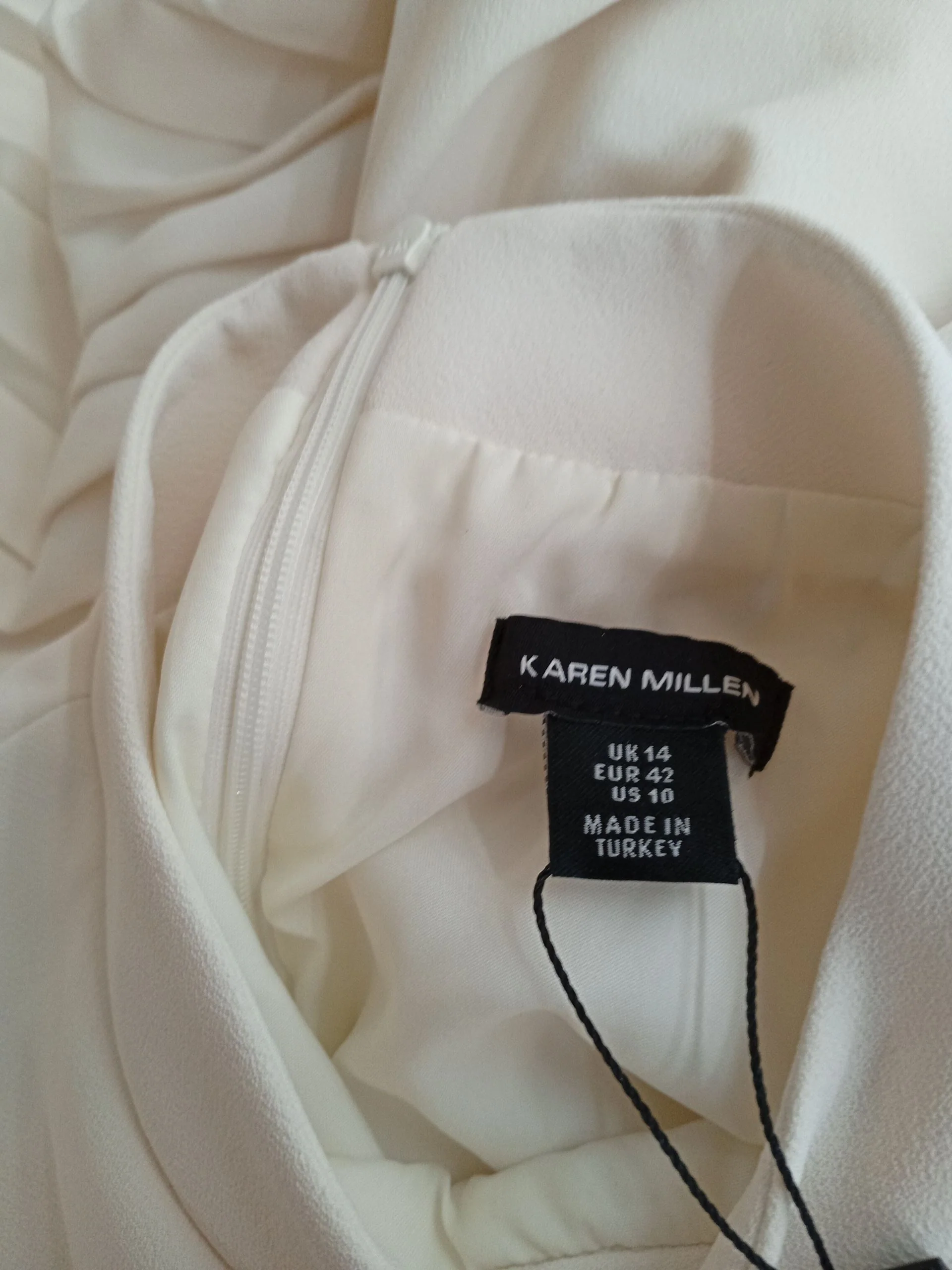 Karen Millen Mini Dress UK14 in Cream RRP £130 - Image 5