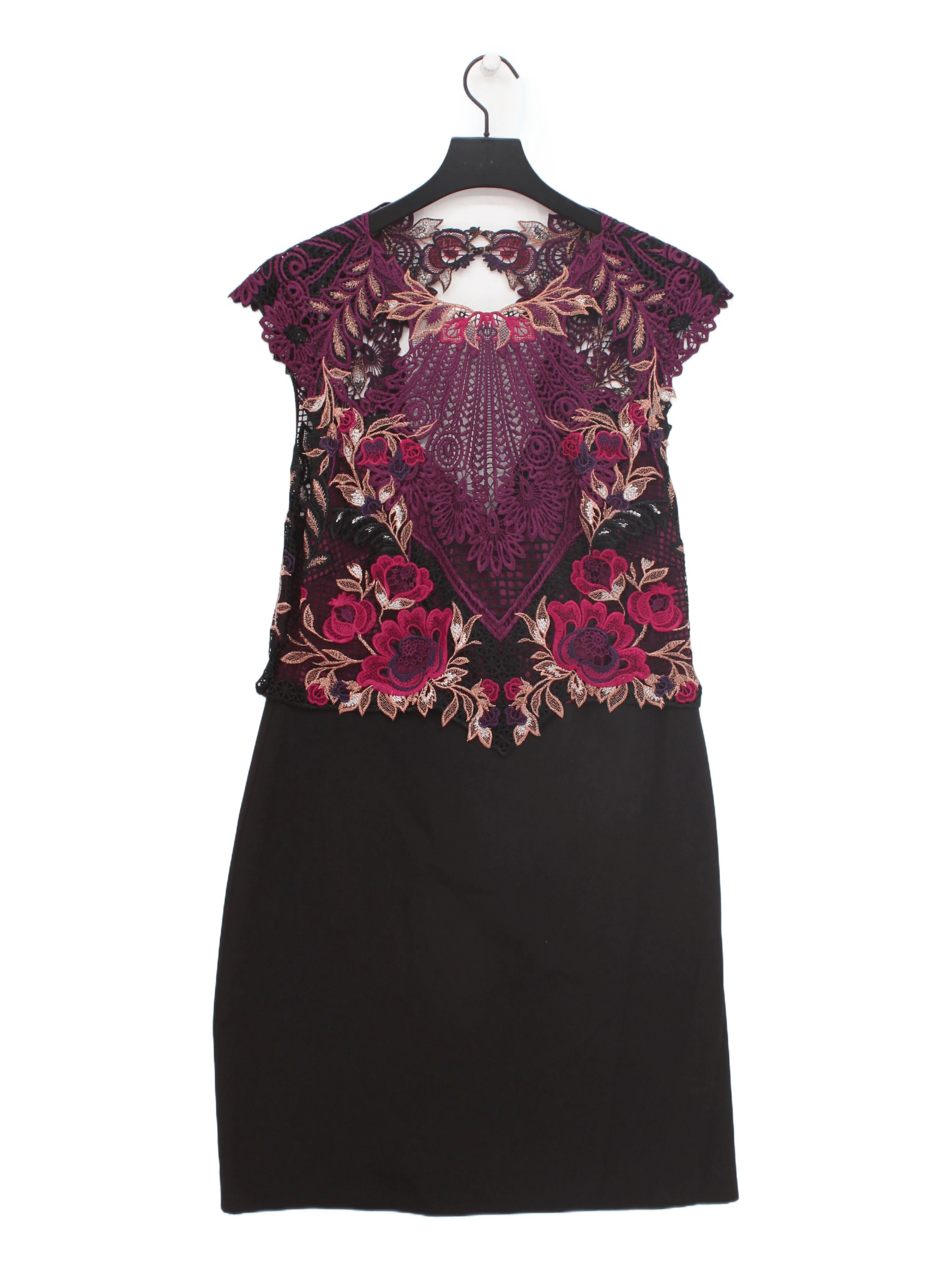 Karen Millen Mini Dress UK16 in Black