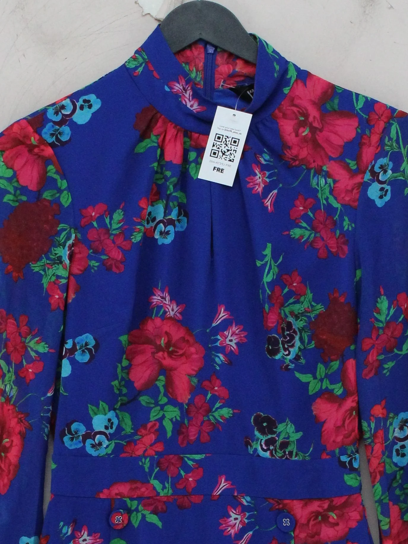 Karen Millen Mini Dress UK6 in Blue - Image 3