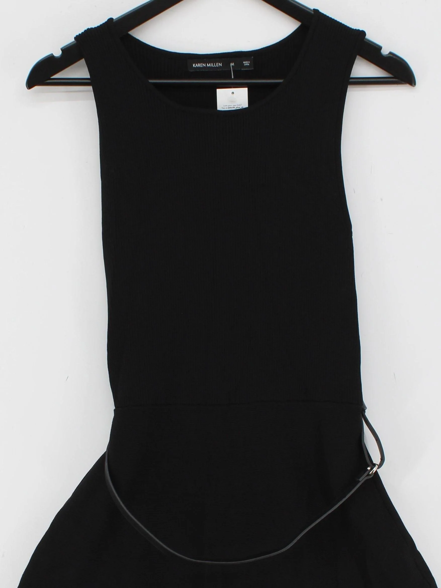 Karen Millen Skater Midi Dress M in Black - Image 3