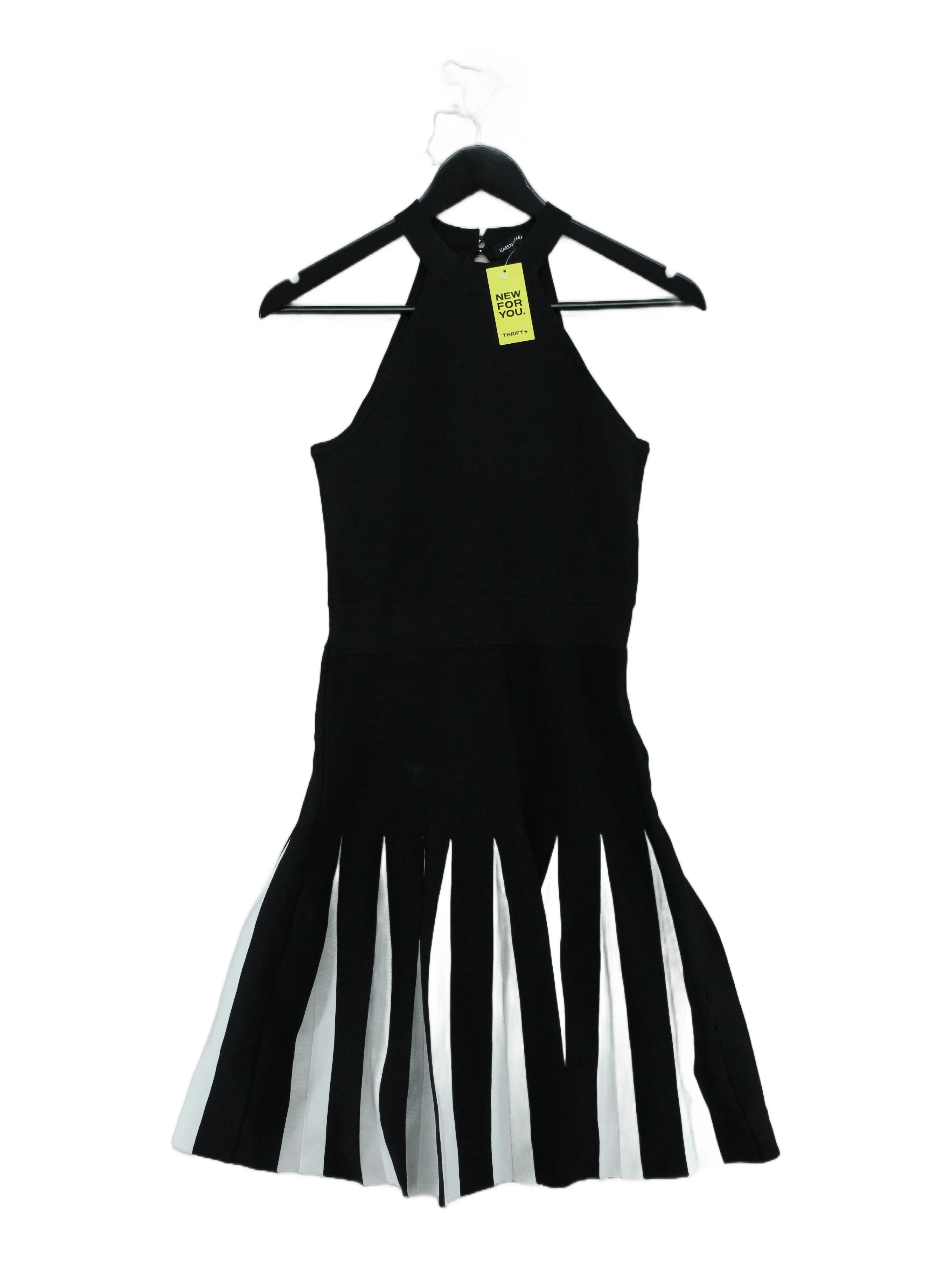 Karen Millen Skater Mini Dress S in Black