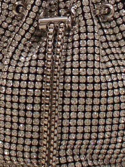 Karen Millen Women's Bag Silver 100% Polyester Clutch - Image 4
