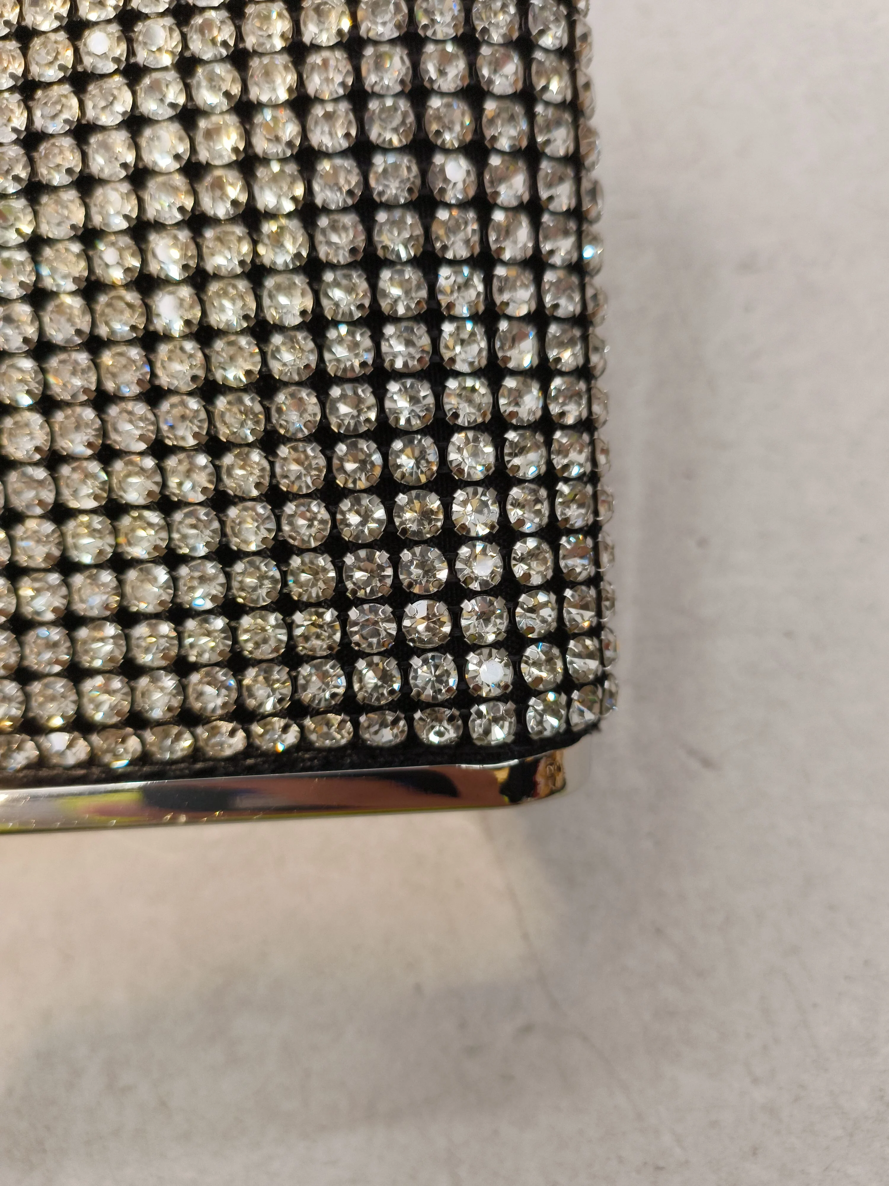 Karen Millen Women's Bag Silver Polyester with Other Clutch - Image 4