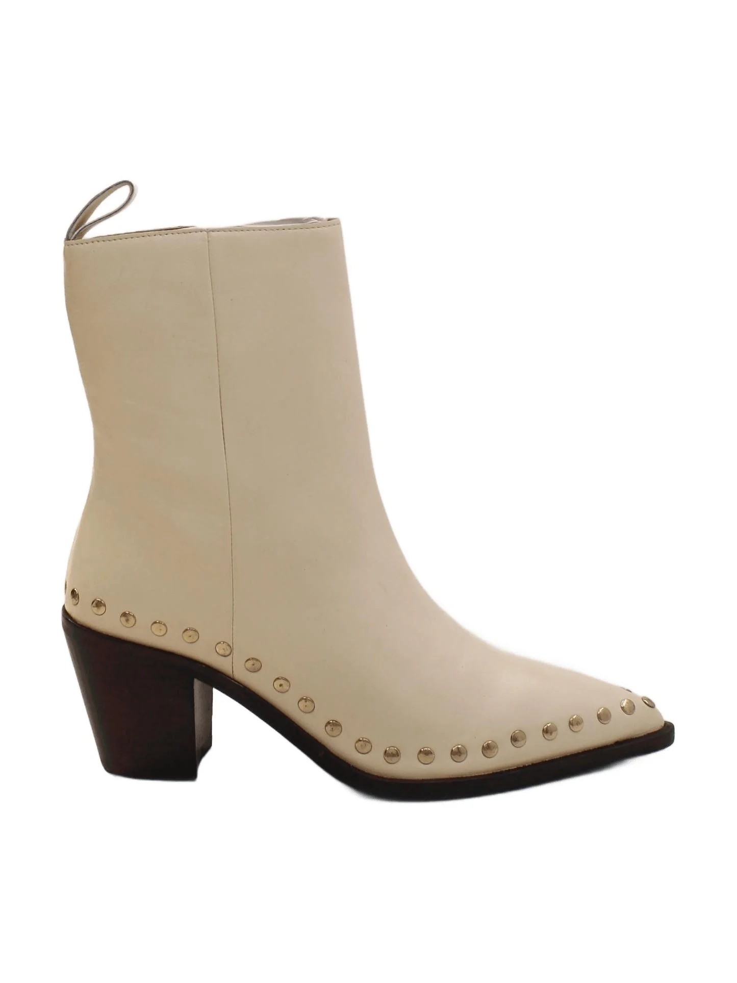 Karen Millen Women's Boots UK 6 Cream 100% Leather Cowboy New with tags - Image 2