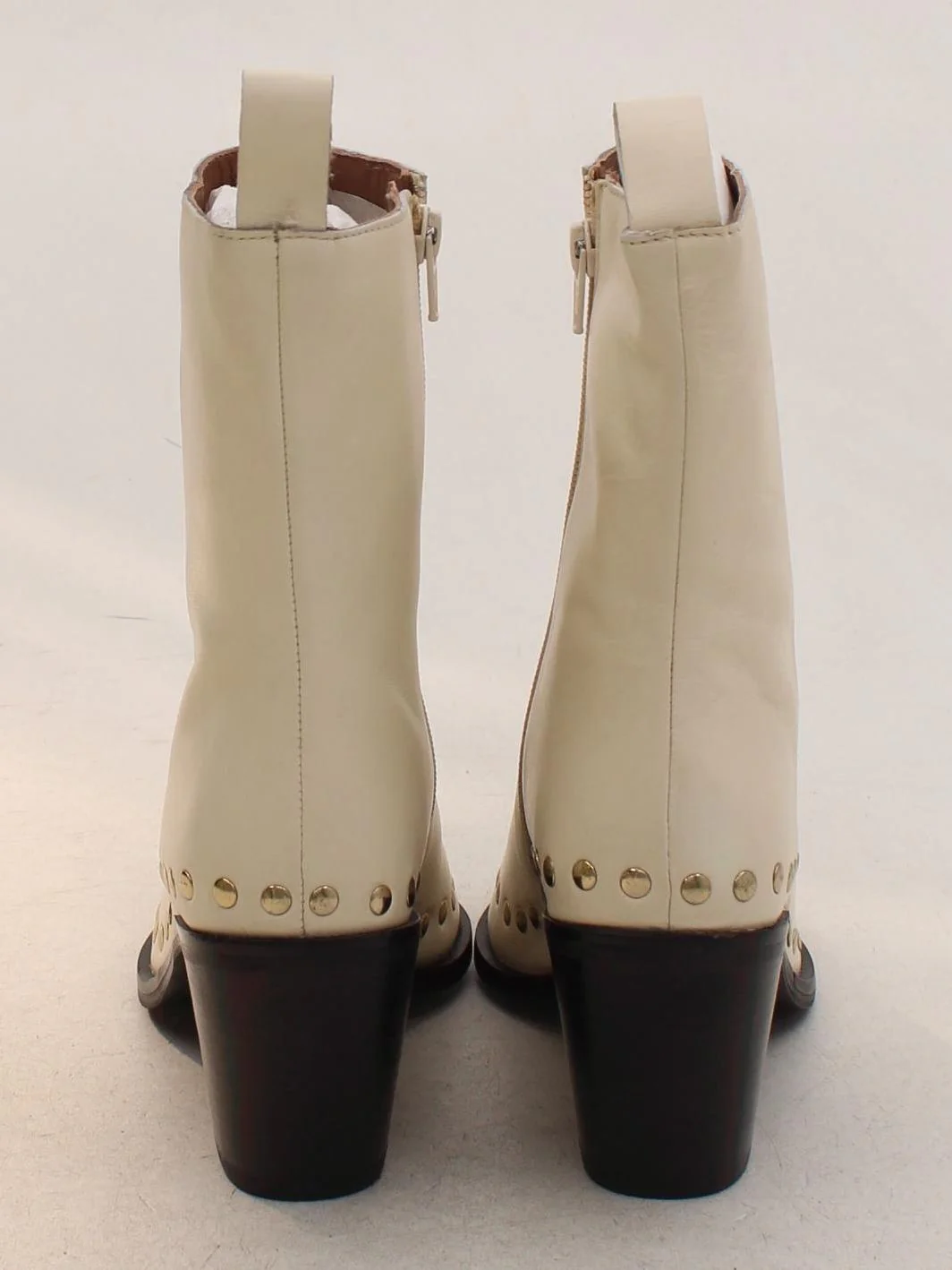 Karen Millen Women's Boots UK 6 Cream 100% Leather Cowboy New with tags - Image 4