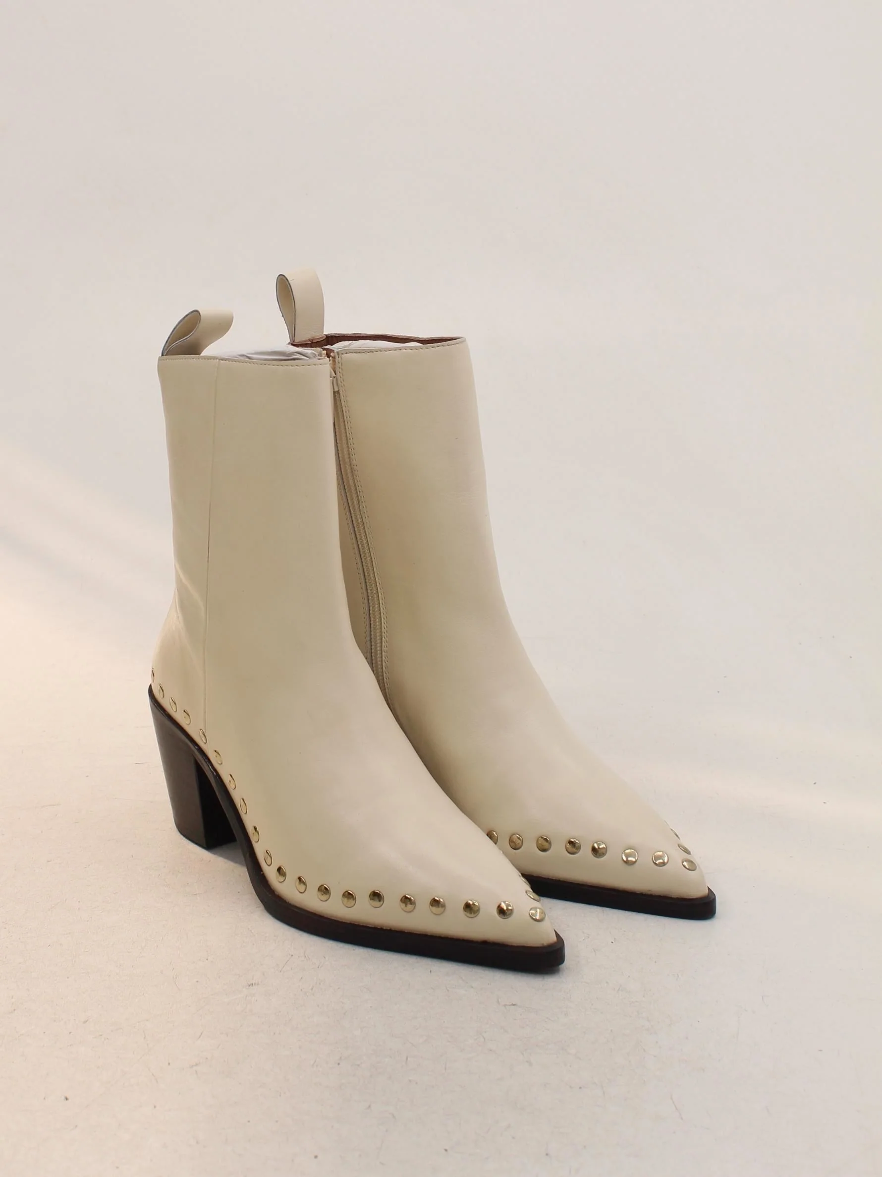 Karen Millen Women's Boots UK 6 Cream 100% Leather Cowboy New with tags - Image 5