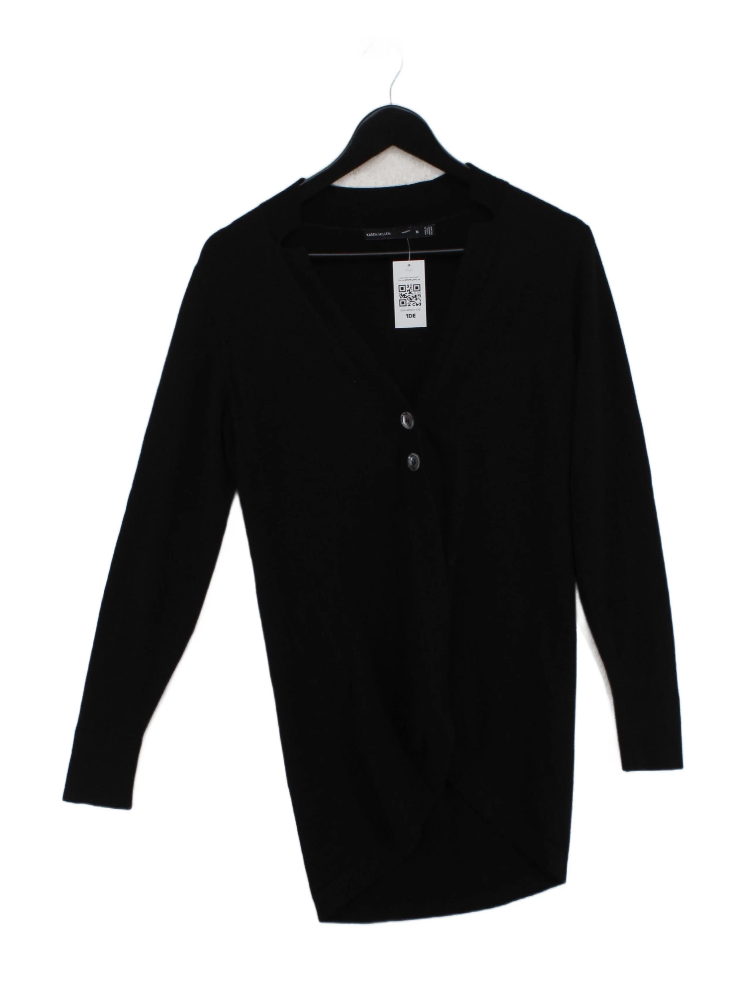 Karen Millen Women's Cardigan M Black Wool