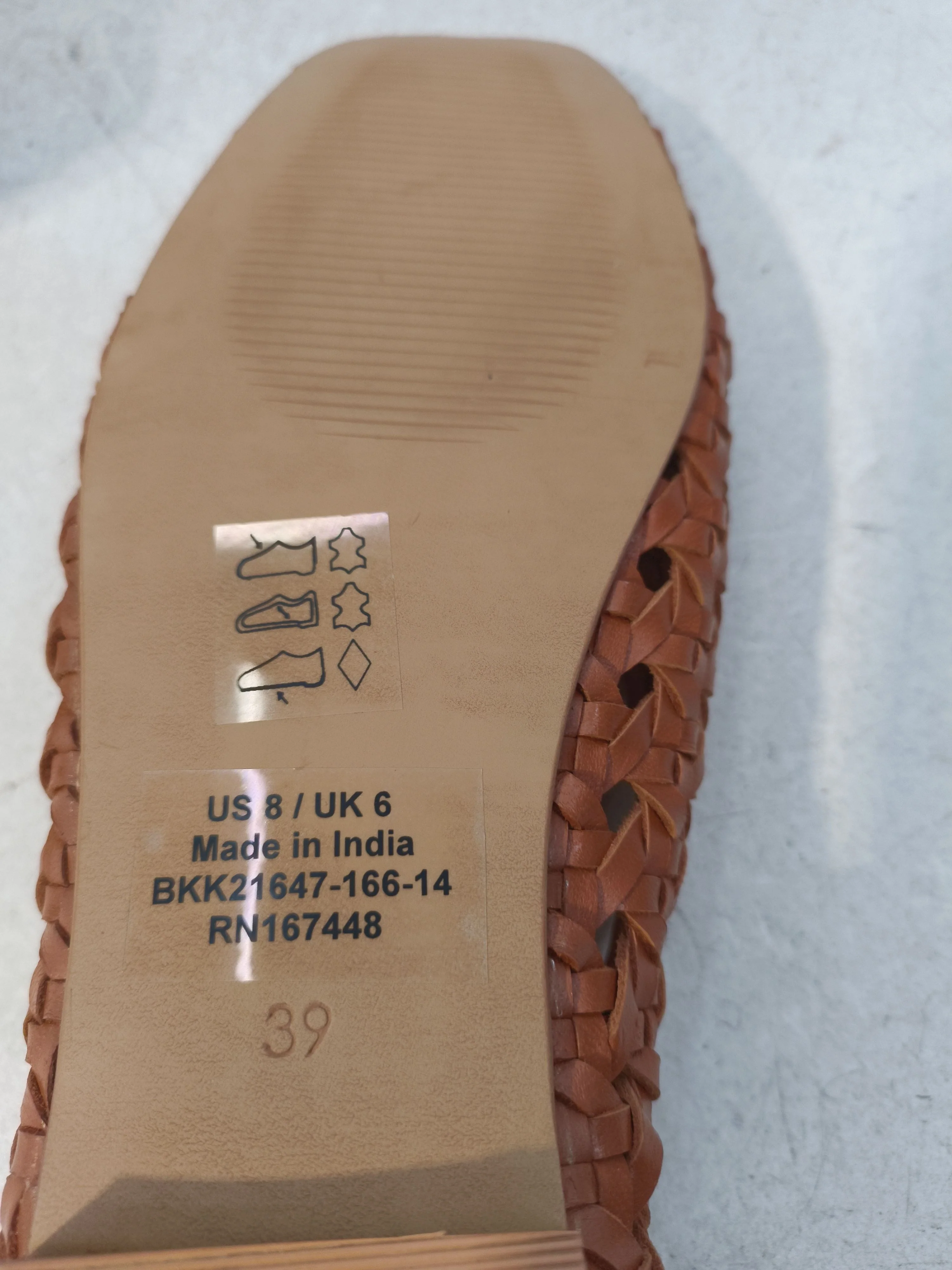 Karen Millen Women's Flat Shoes UK 6 Brown 100% Leather Ballet New with tags - Image 10