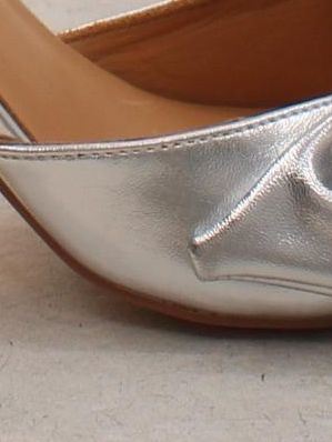 Karen Millen Women's Heels UK 4 Silver 100% Other Court New with tags - Image 5