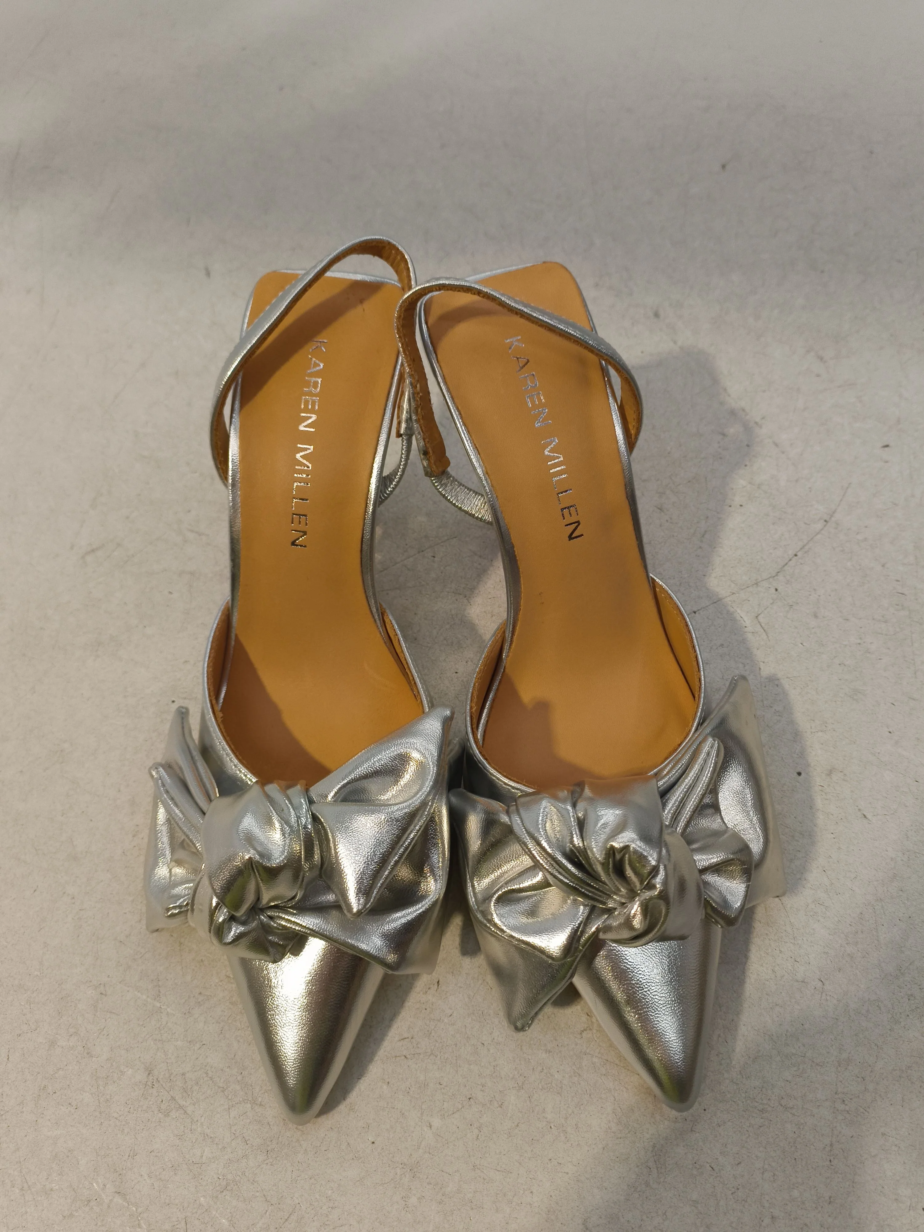Karen Millen Women's Heels UK 4 Silver 100% Other Court New with tags - Image 7
