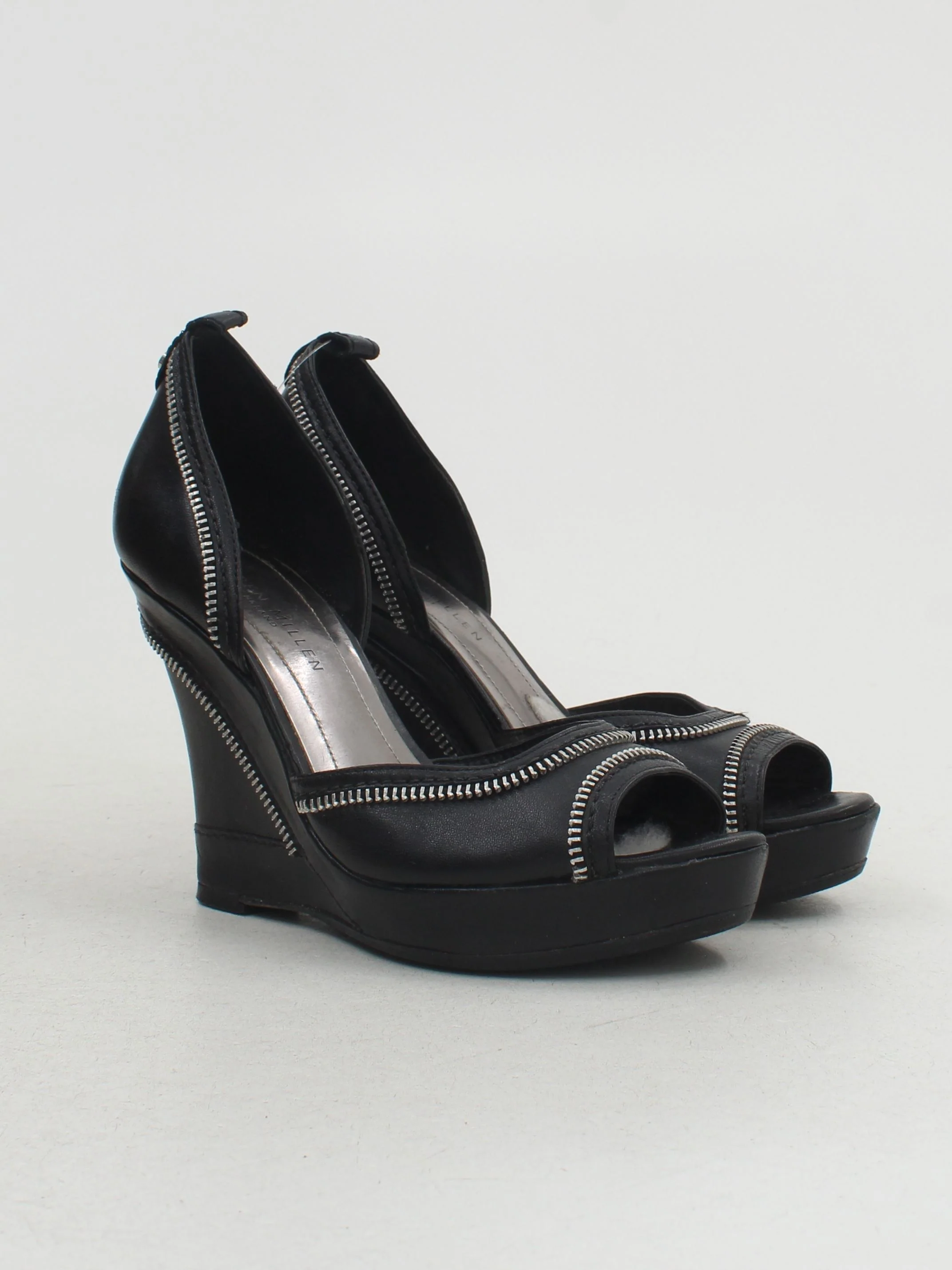 Karen Millen Women's Heels UK 5 Black 100% Other Platform - Image 4