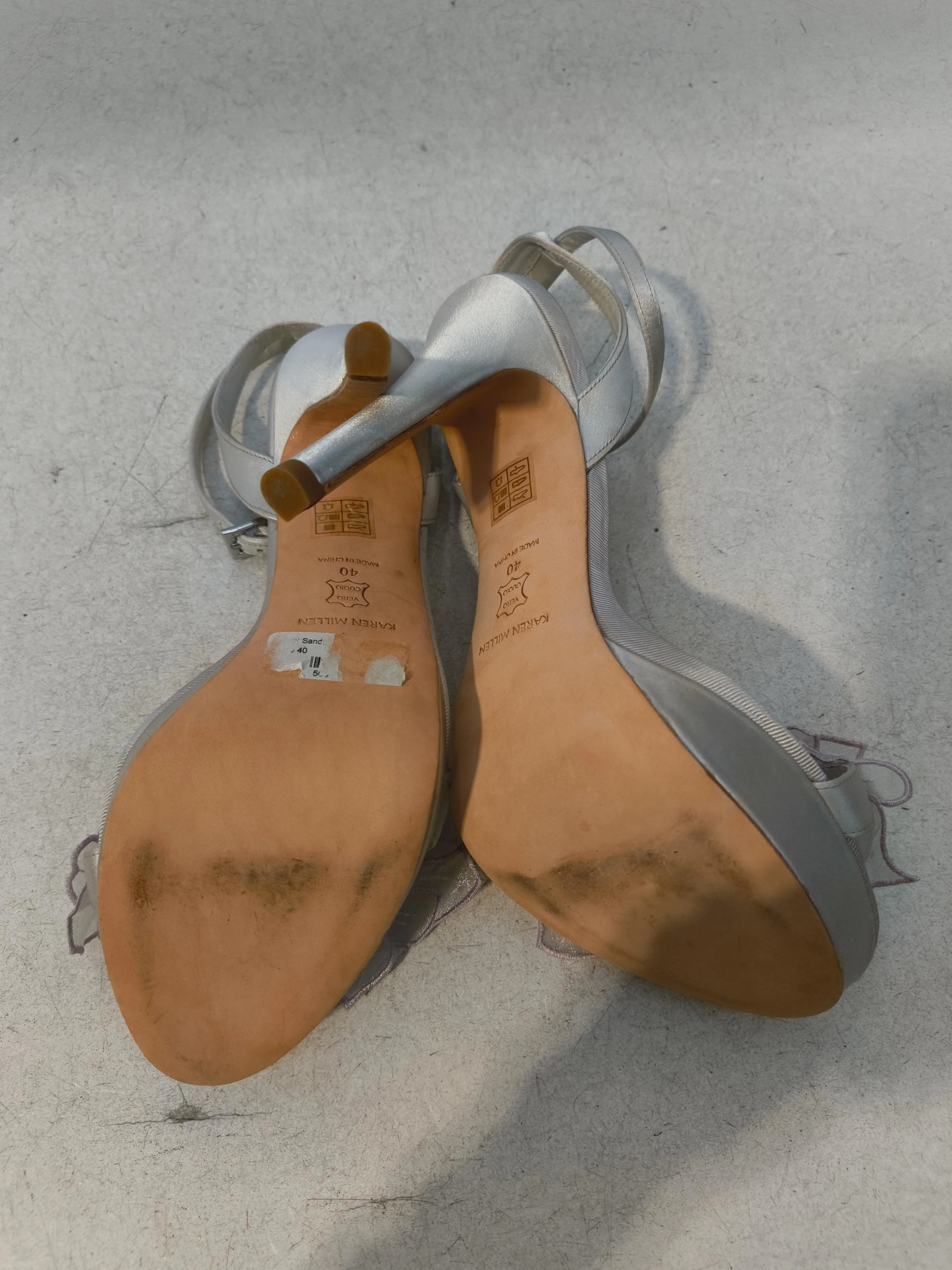 Karen Millen Women's Heels UK 6.5 Cream Floral 100% Other Platform - Image 7