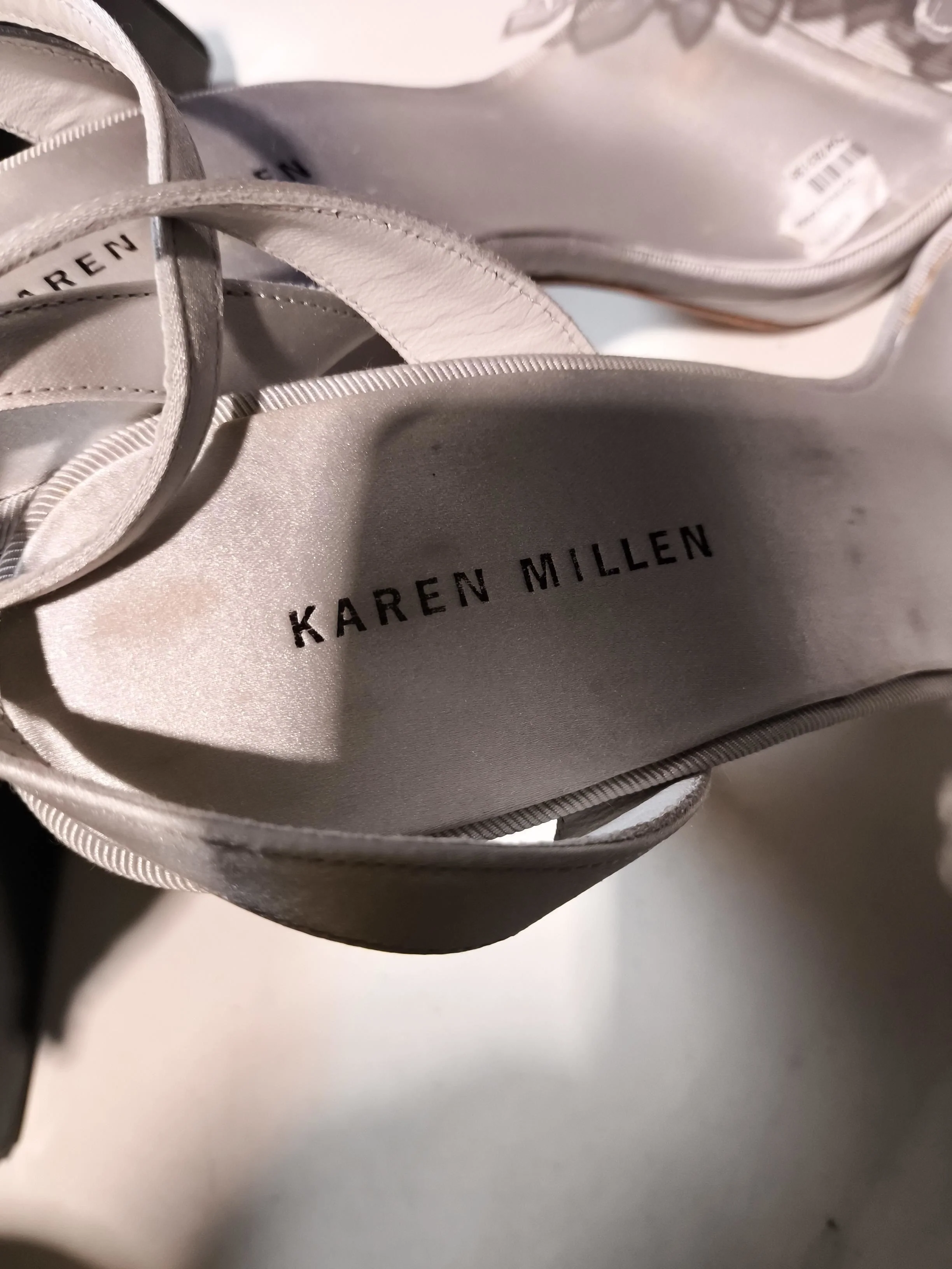 Karen Millen Women's Heels UK 6.5 Cream Floral 100% Other Platform - Image 9