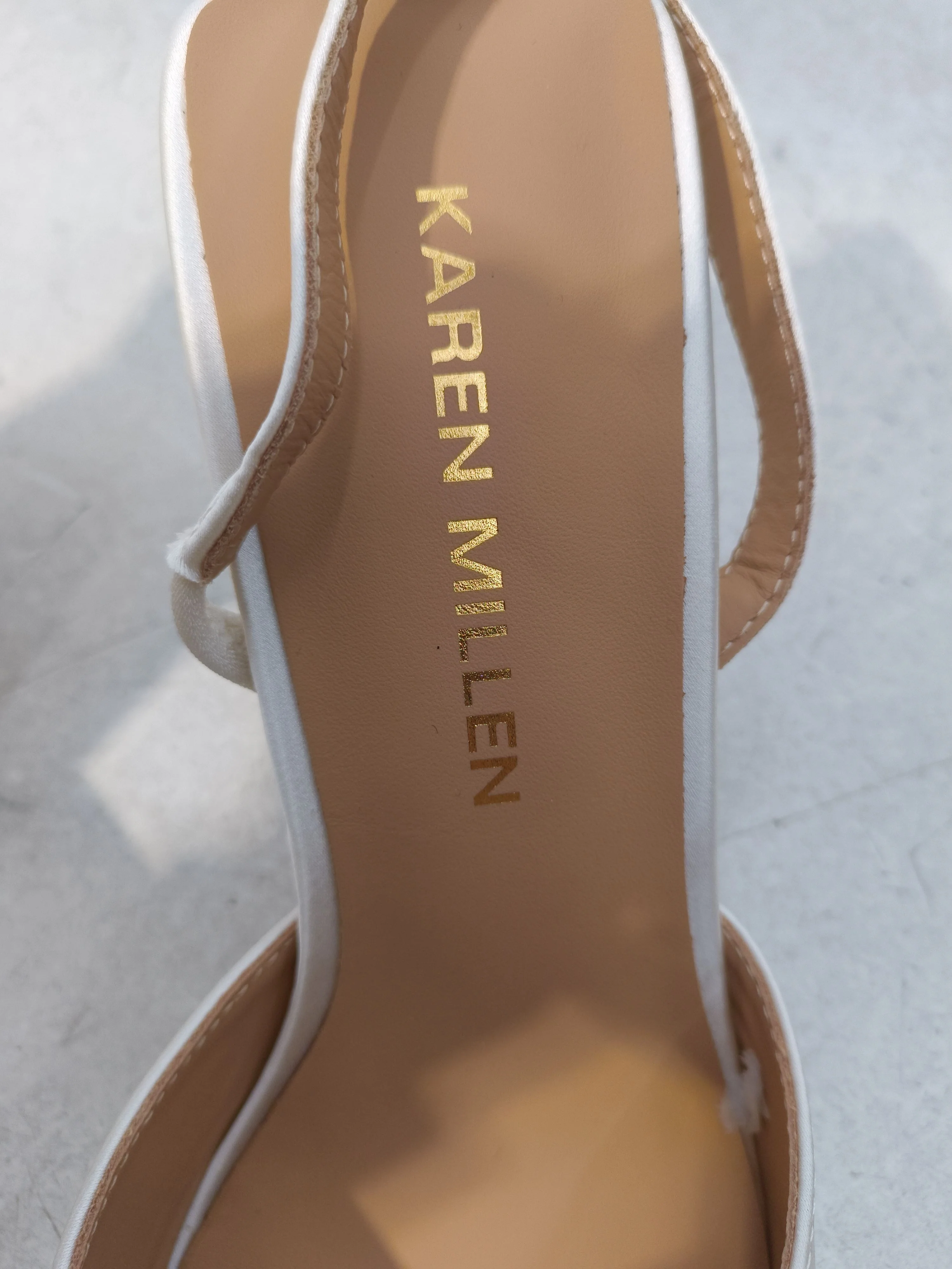 Karen Millen Women's Heels UK 6 Cream 100% Other Court New with tags - Image 9