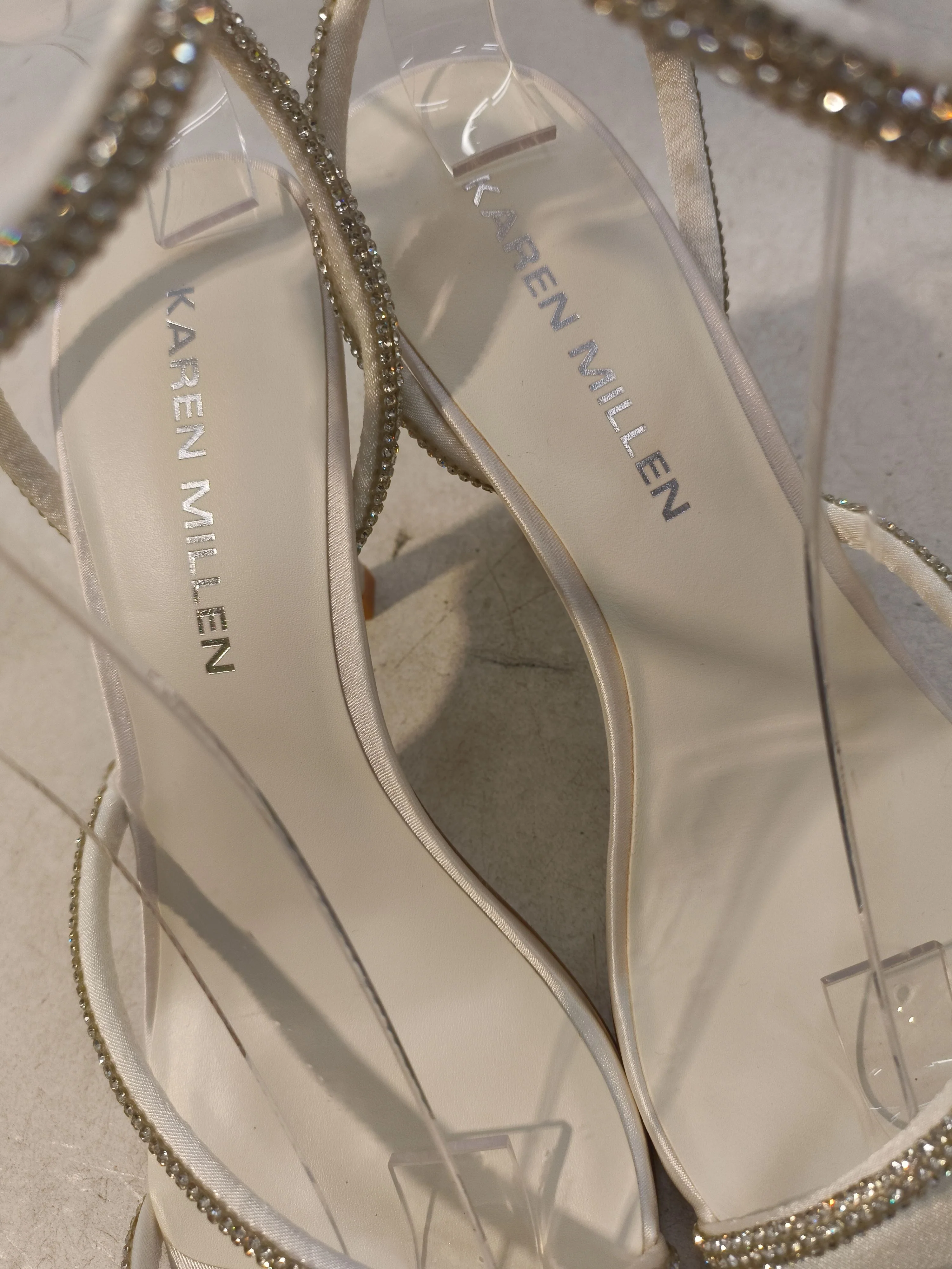 Karen Millen Women's Heels UK 6 Cream 100% Other Strappy New with tags - Image 7