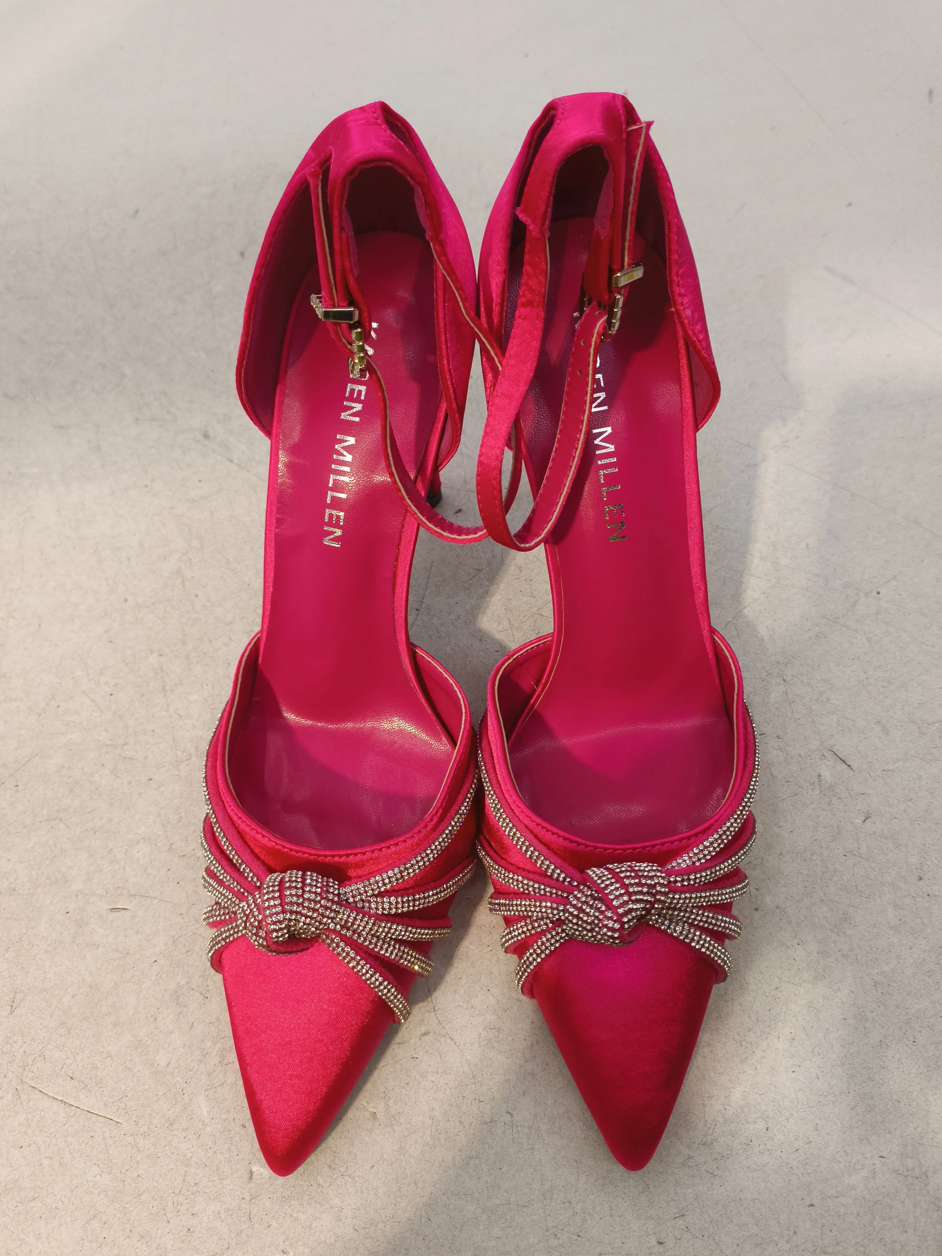 Karen Millen Women's Heels UK 7 Pink 100% Other Court - Image 7