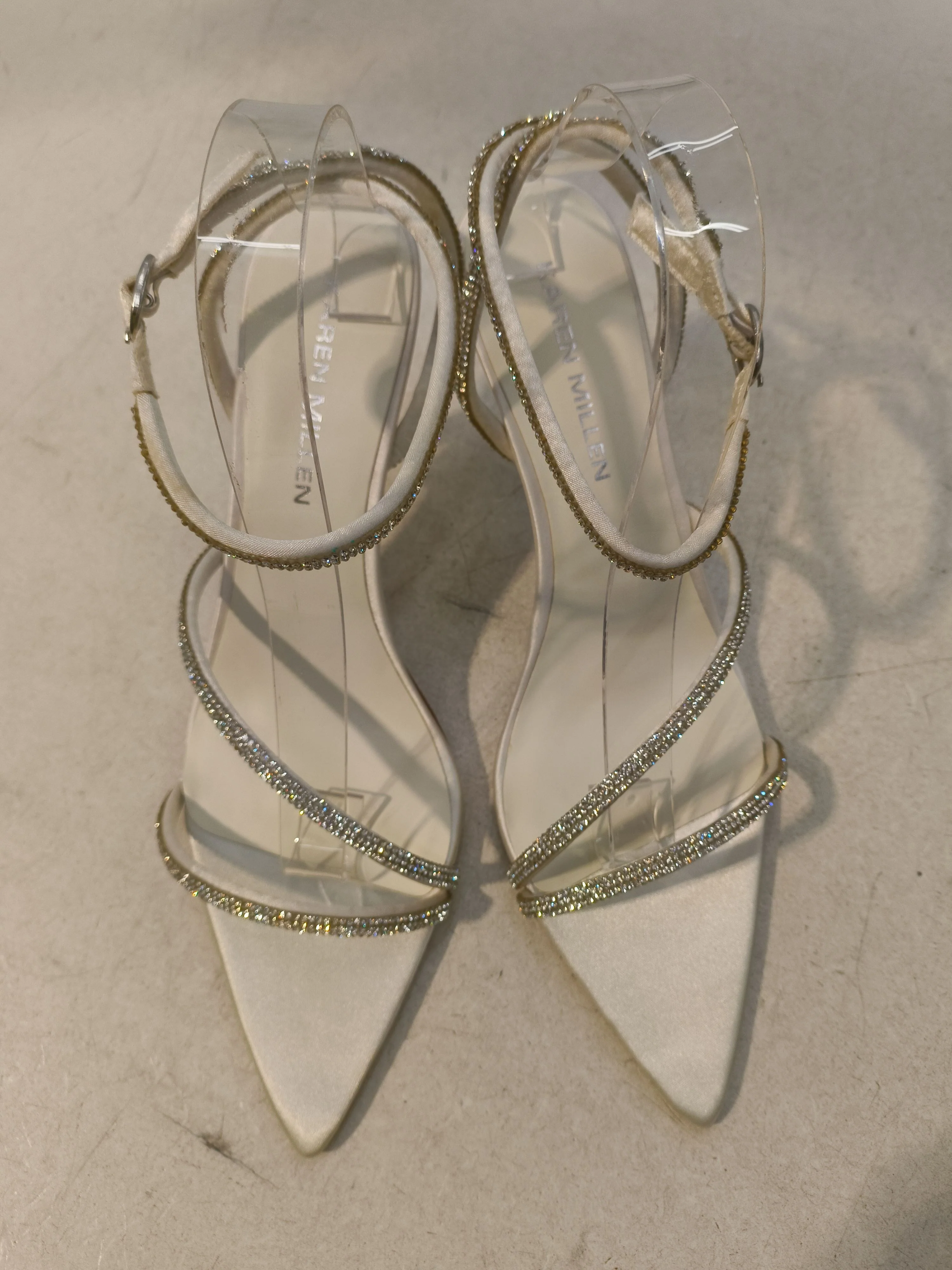 Karen Millen Women's Heels UK 8 Cream 100% Other Strappy New with tags - Image 7