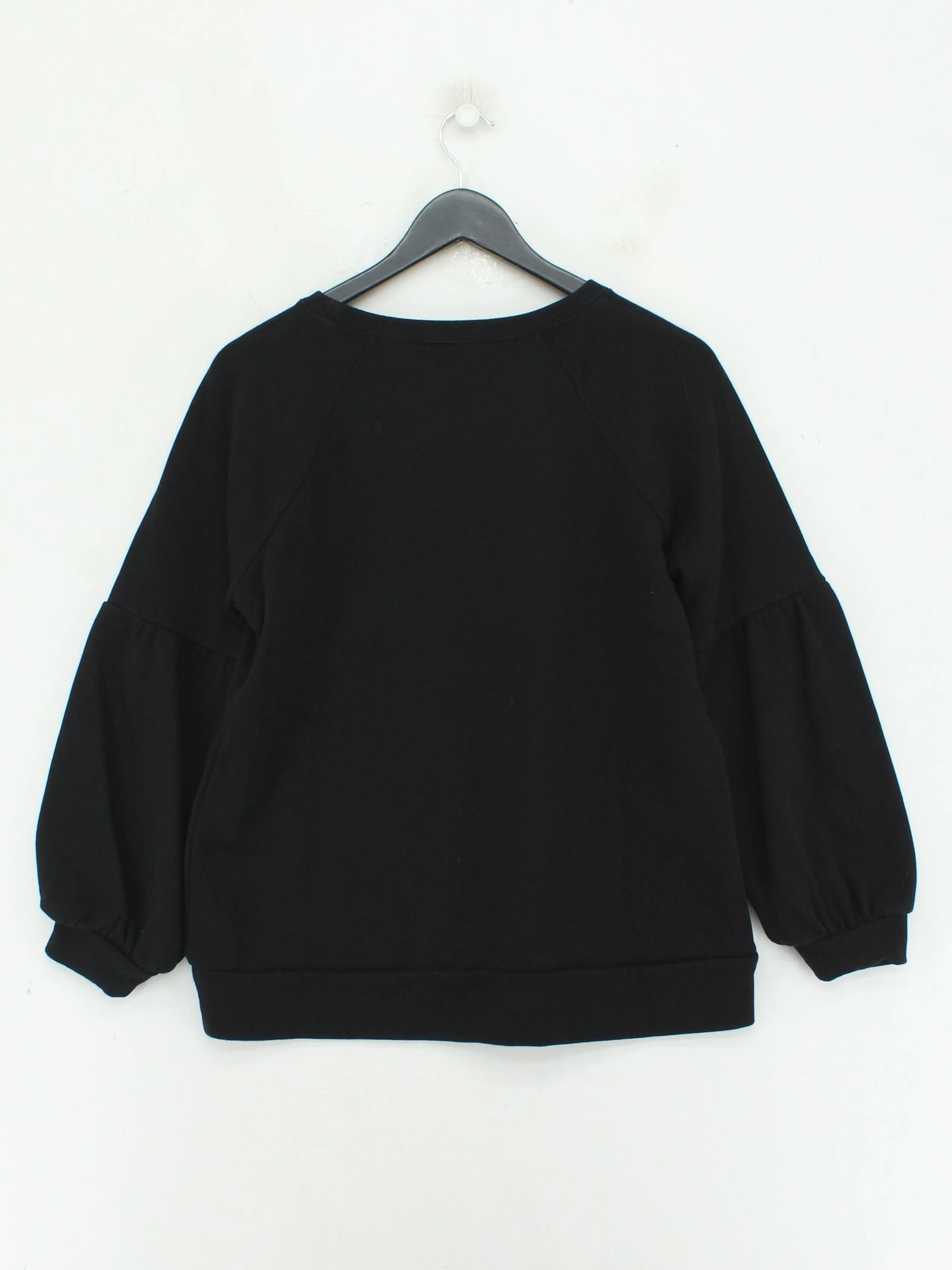 Karen Millen Women's Jumper UK 16 Black Cotton with Viscose Pullover - Image 2