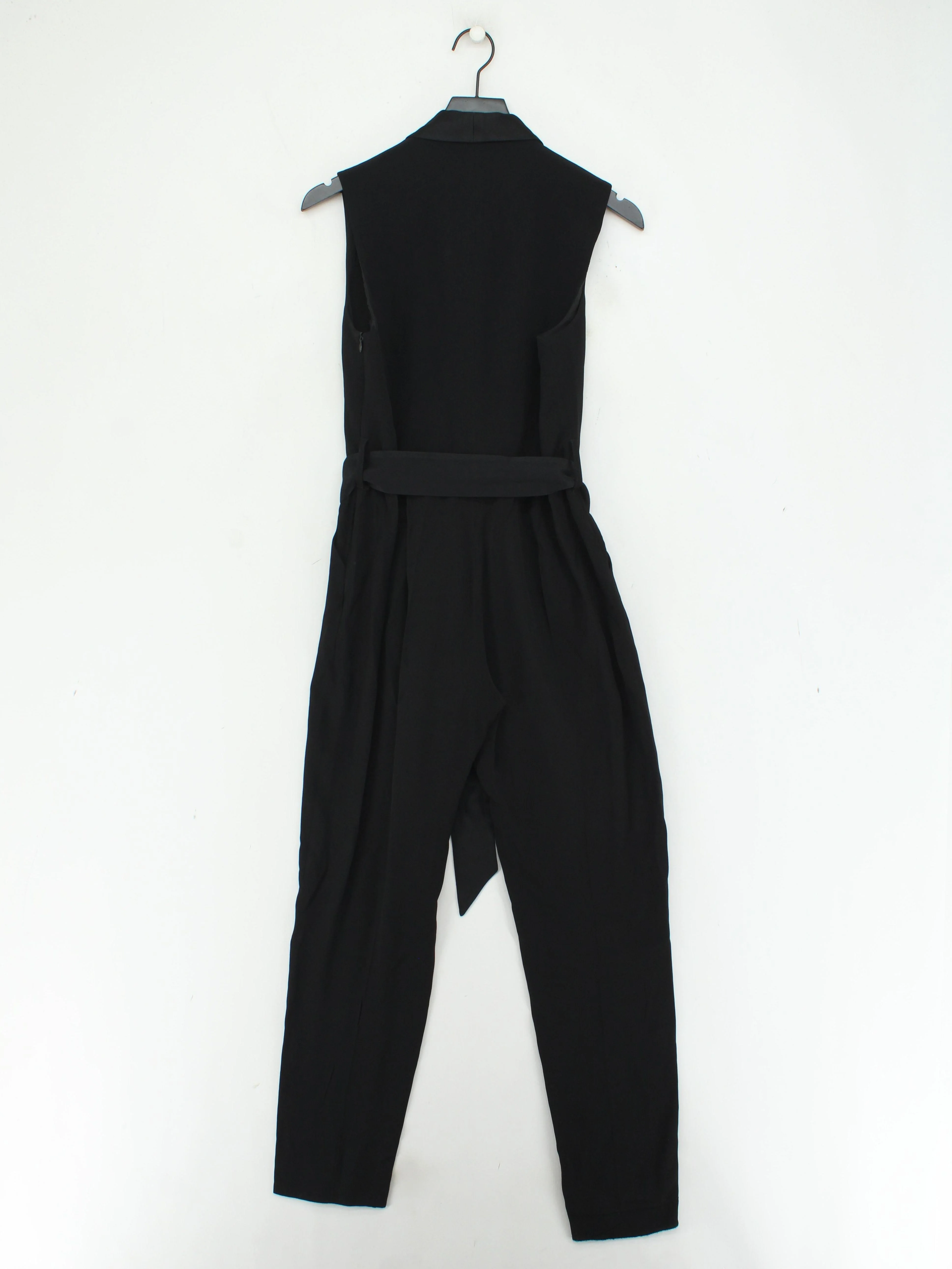 Karen Millen Women's Jumpsuit UK 12 Black Viscose with Polyester Jumpsuit - Image 2