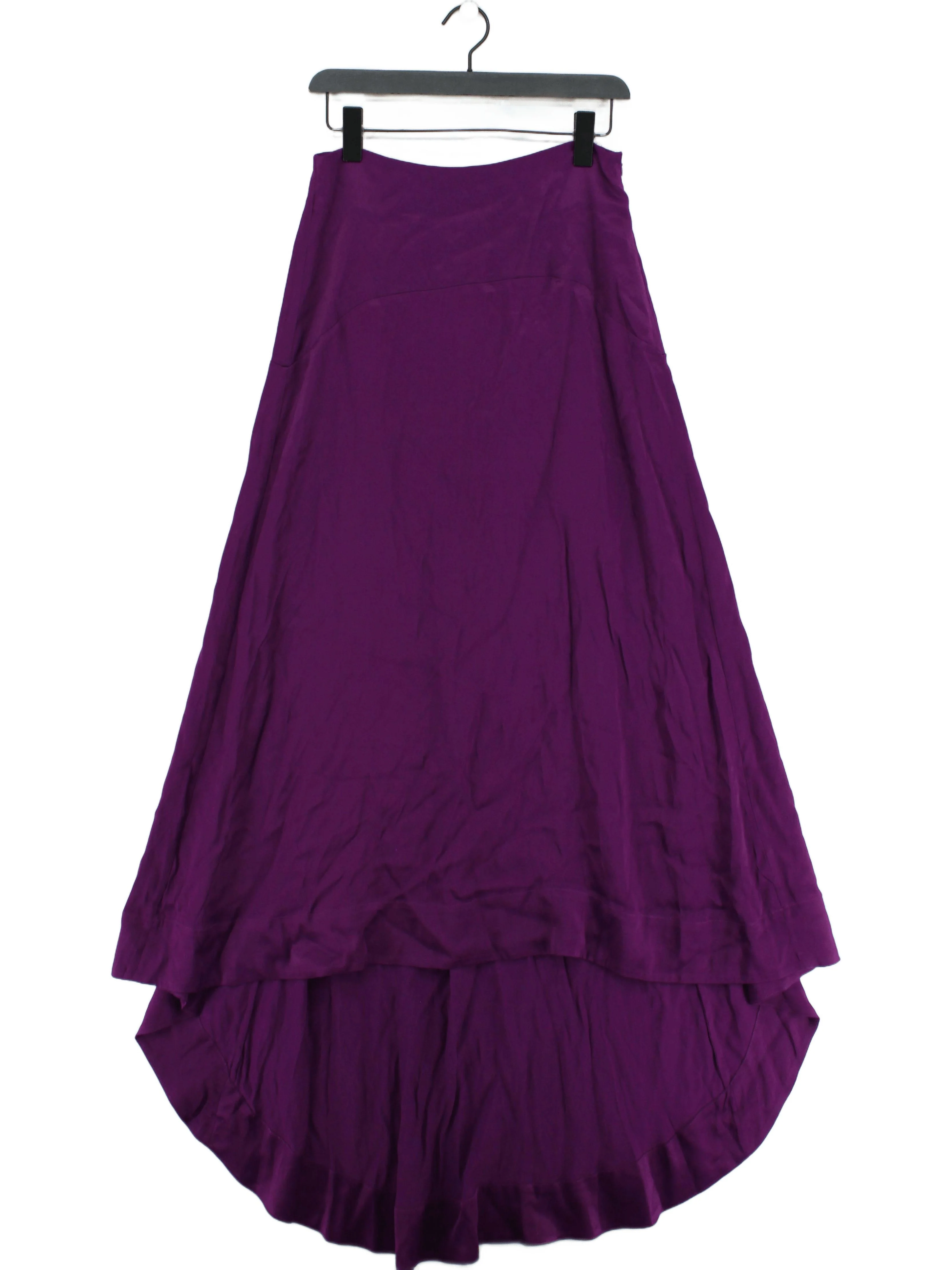 Karen Millen Women's Maxi Skirt UK 10 Purple Viscose with Polyester Long Maxi