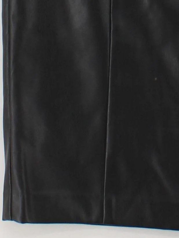 Karen Millen Women's Midi Skirt UK 12 Black Faux Leather - Image 4