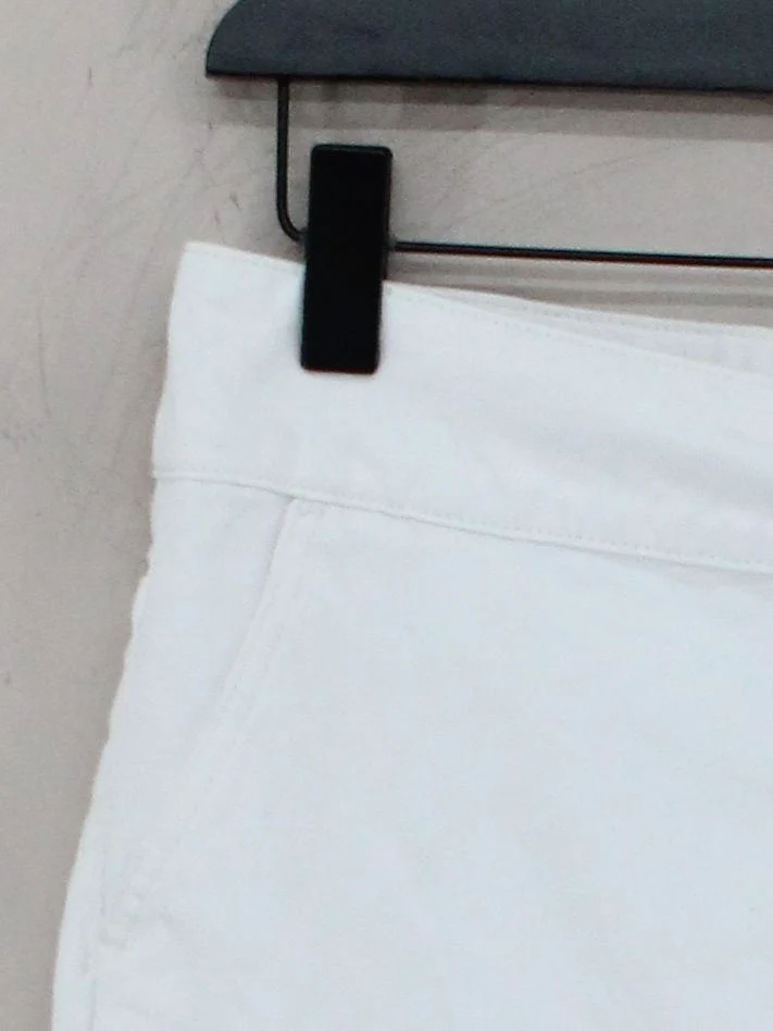 Karen Millen Women's Mini Skirt UK 12 White 100% Cotton Short Mini - Image 4