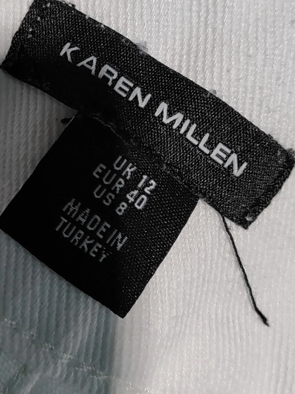 Karen Millen Women's Mini Skirt UK 12 White 100% Cotton Short Mini - Image 5