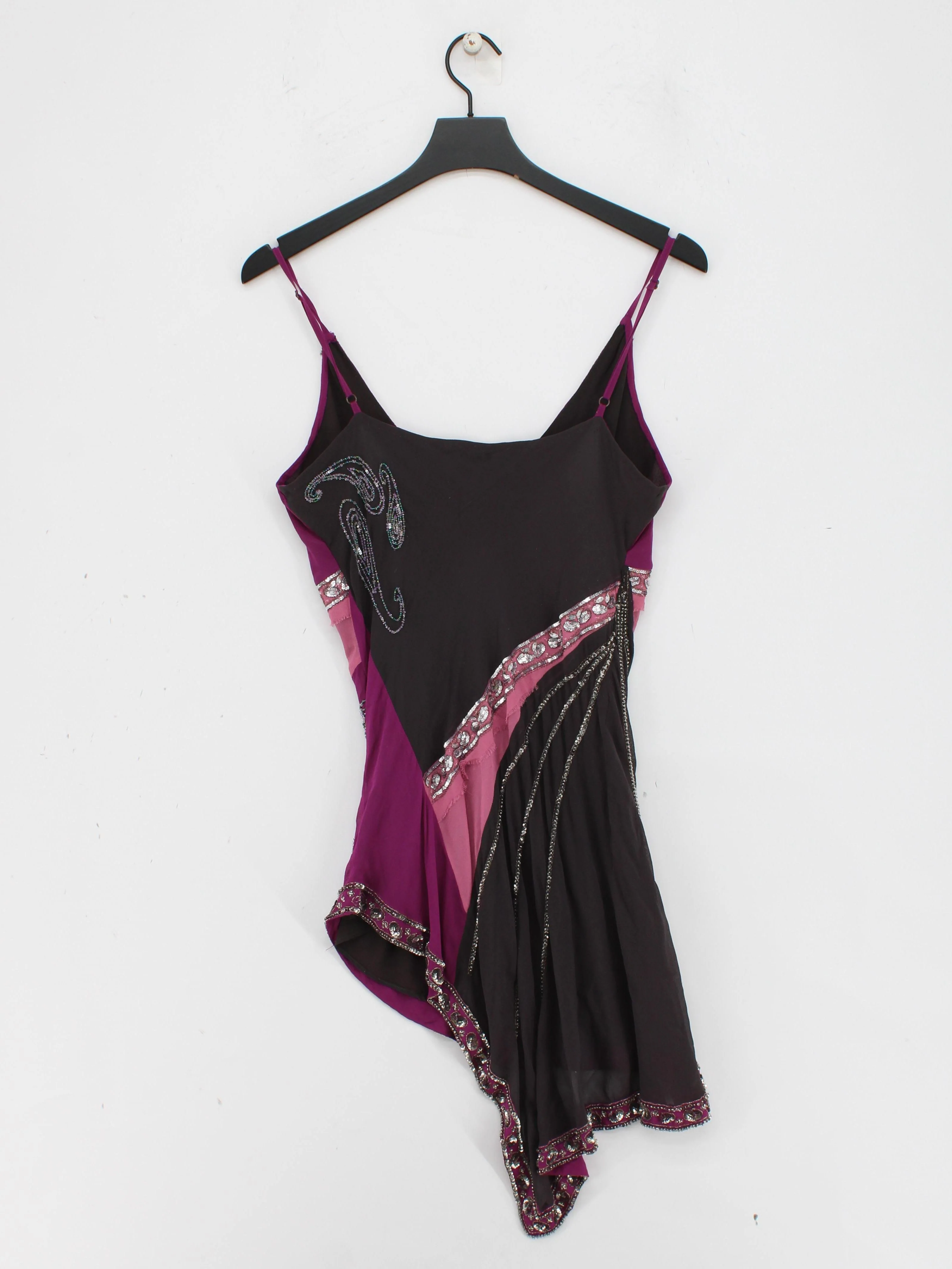 Karen Millen Women's Top S Multi Silk with Polyester Sleeveless V-Neck Basic - Image 2