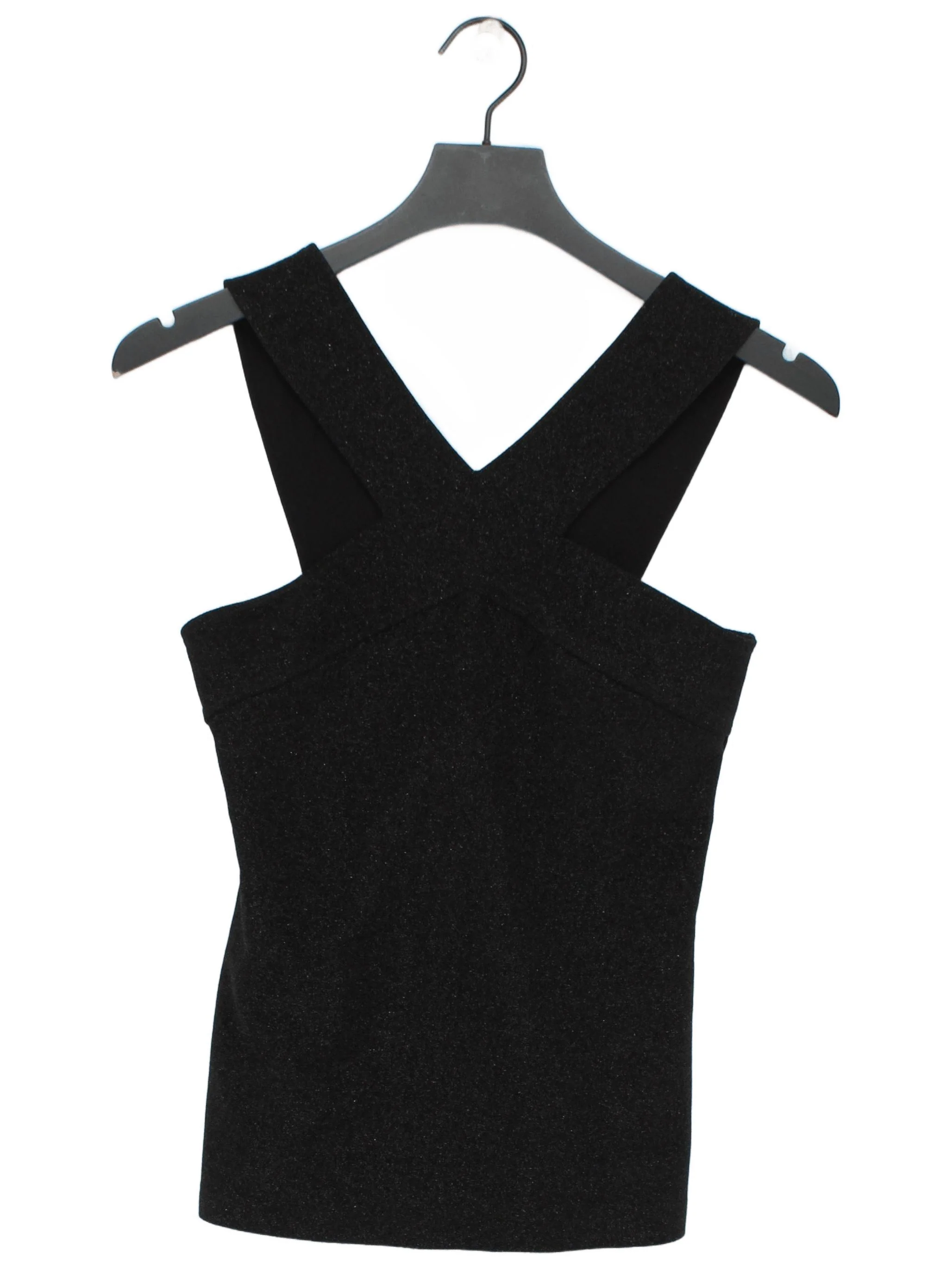 Karen Millen Women's Top UK 10 Black Viscose
