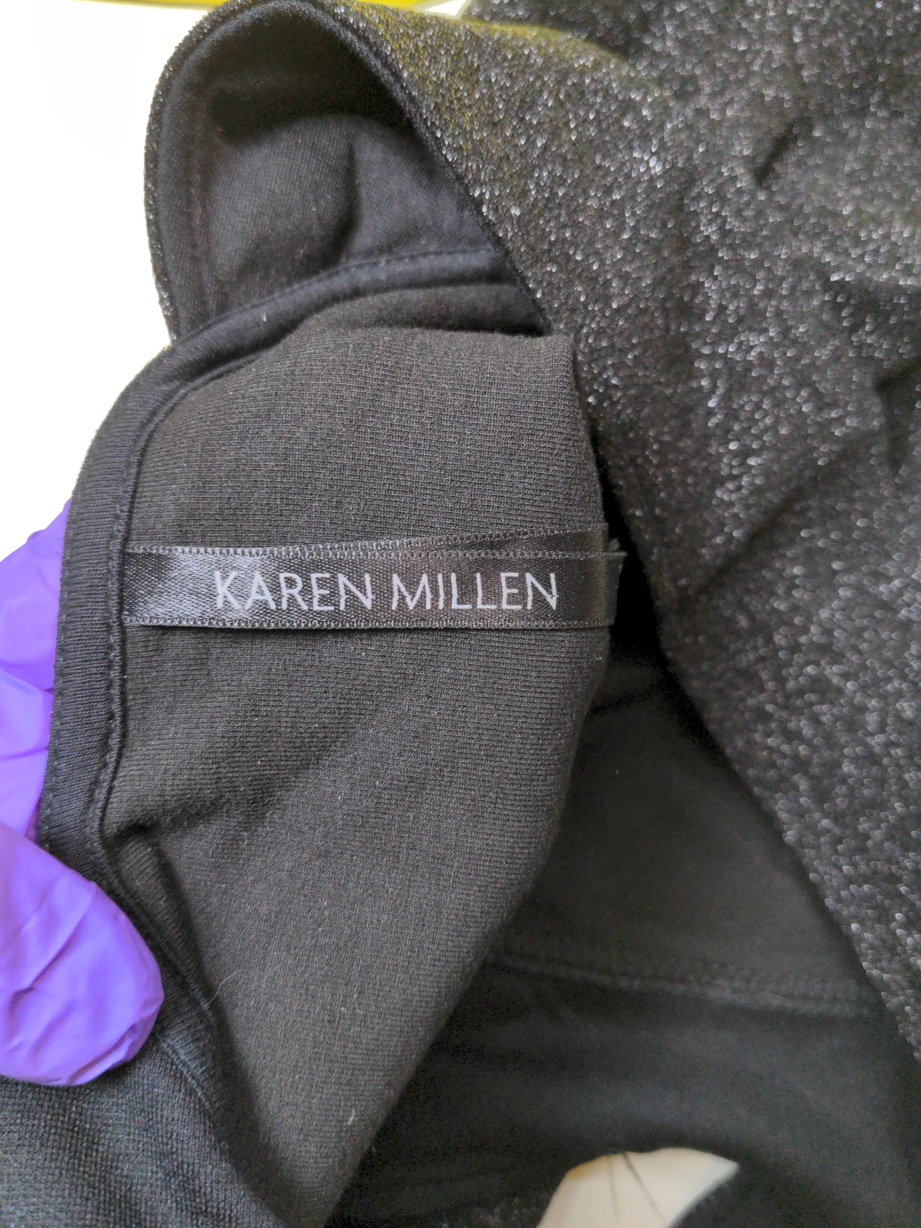 Karen Millen Women's Top UK 10 Black Viscose - Image 5