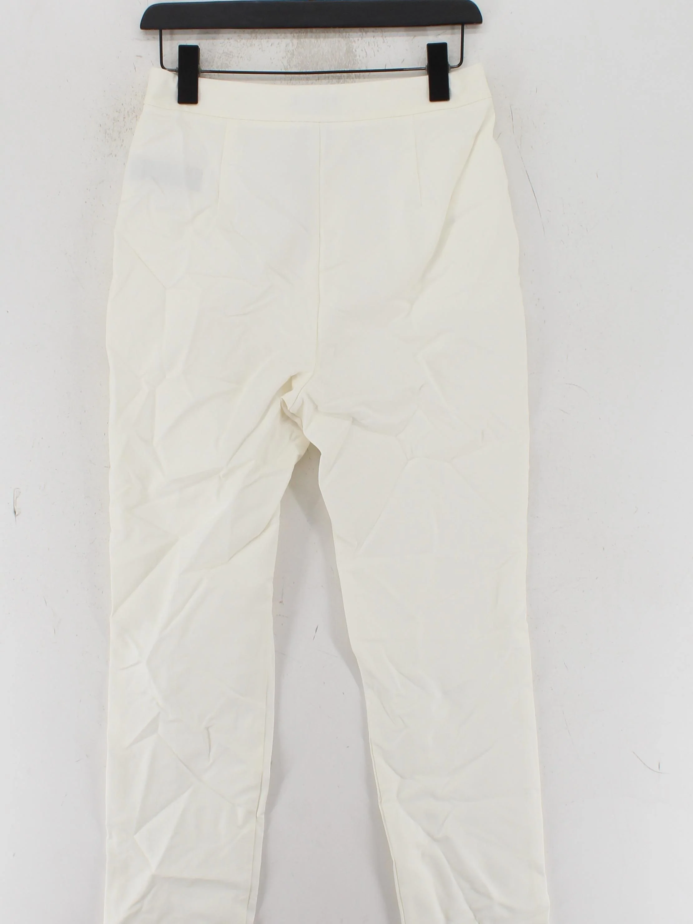 Karen Millen Women's Trousers UK 10 Cream Cotton with Polyamide, Elastane Chino - Image 2