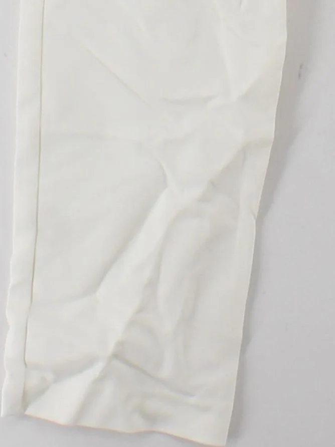 Karen Millen Women's Trousers UK 10 Cream Cotton with Polyamide, Elastane Chino - Image 4