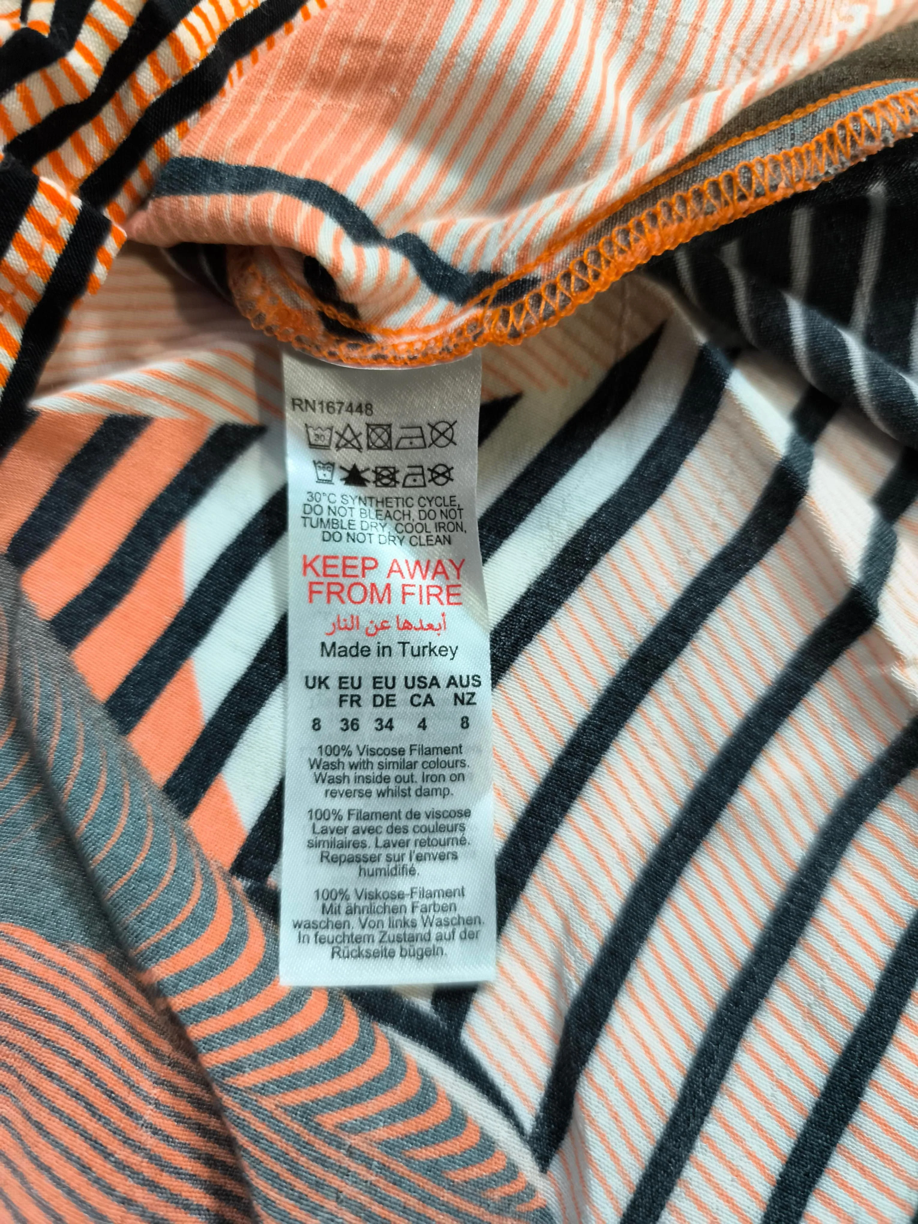 Karen Millen Wrap Midi Dress UK8 in Orange - Image 6
