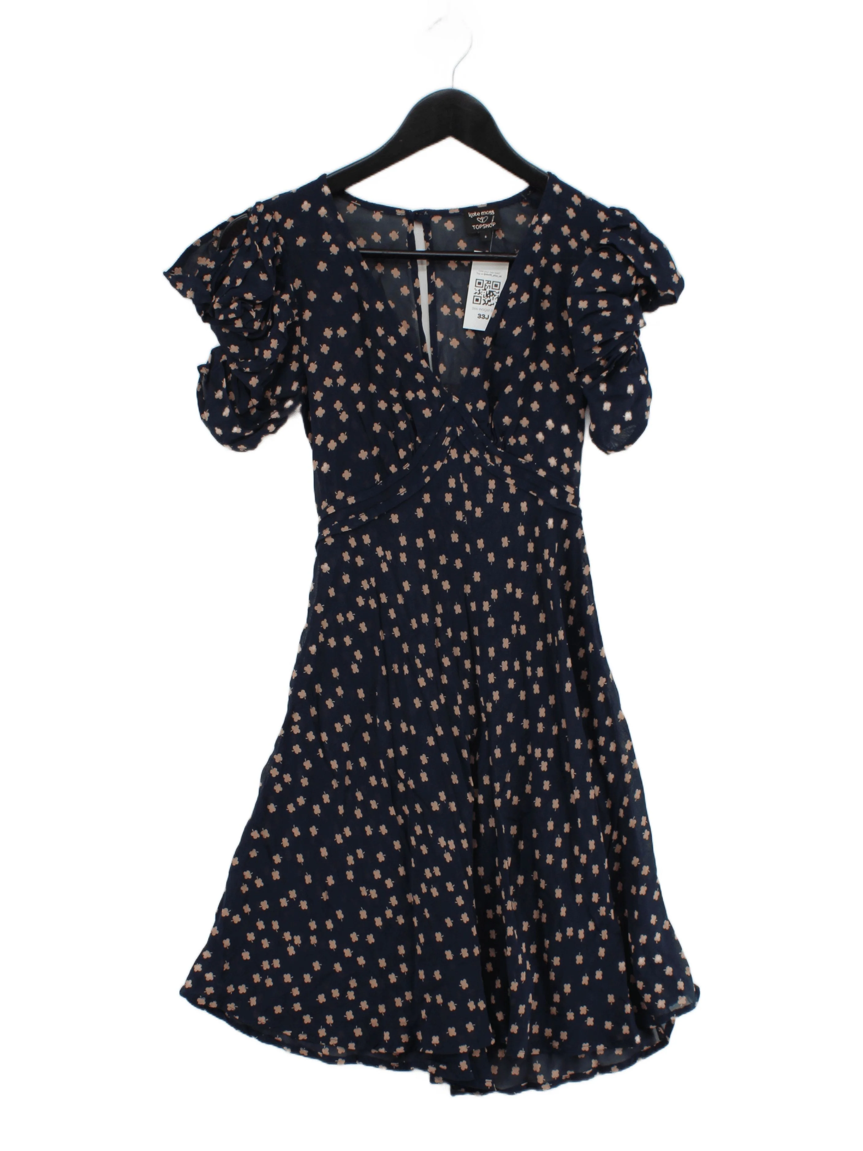Kate Moss x Topshop Skater Mini Dress UK6 in Blue