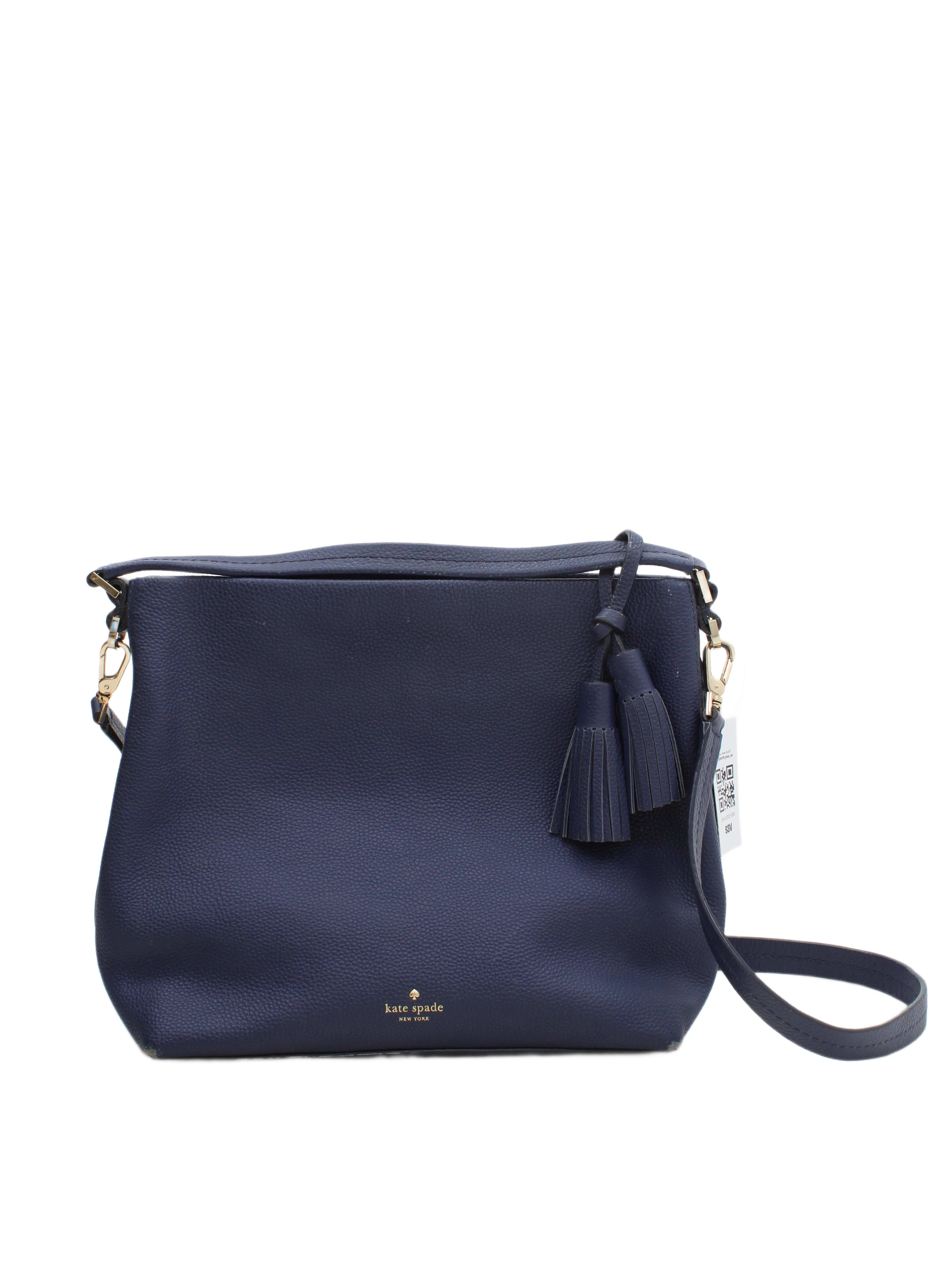 Kate Spade Women's Bag Blue 100% Leather Crossbody