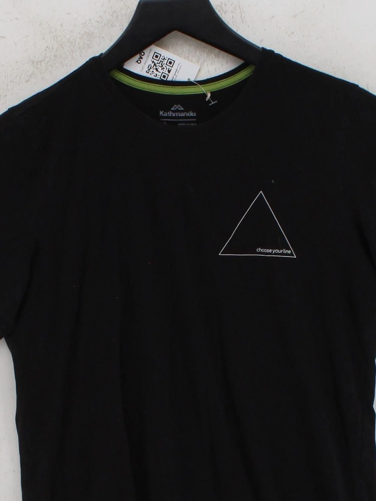 Kathmandu Men's T-Shirt M Black Graphic Cotton with Elastane Basic - Image 3