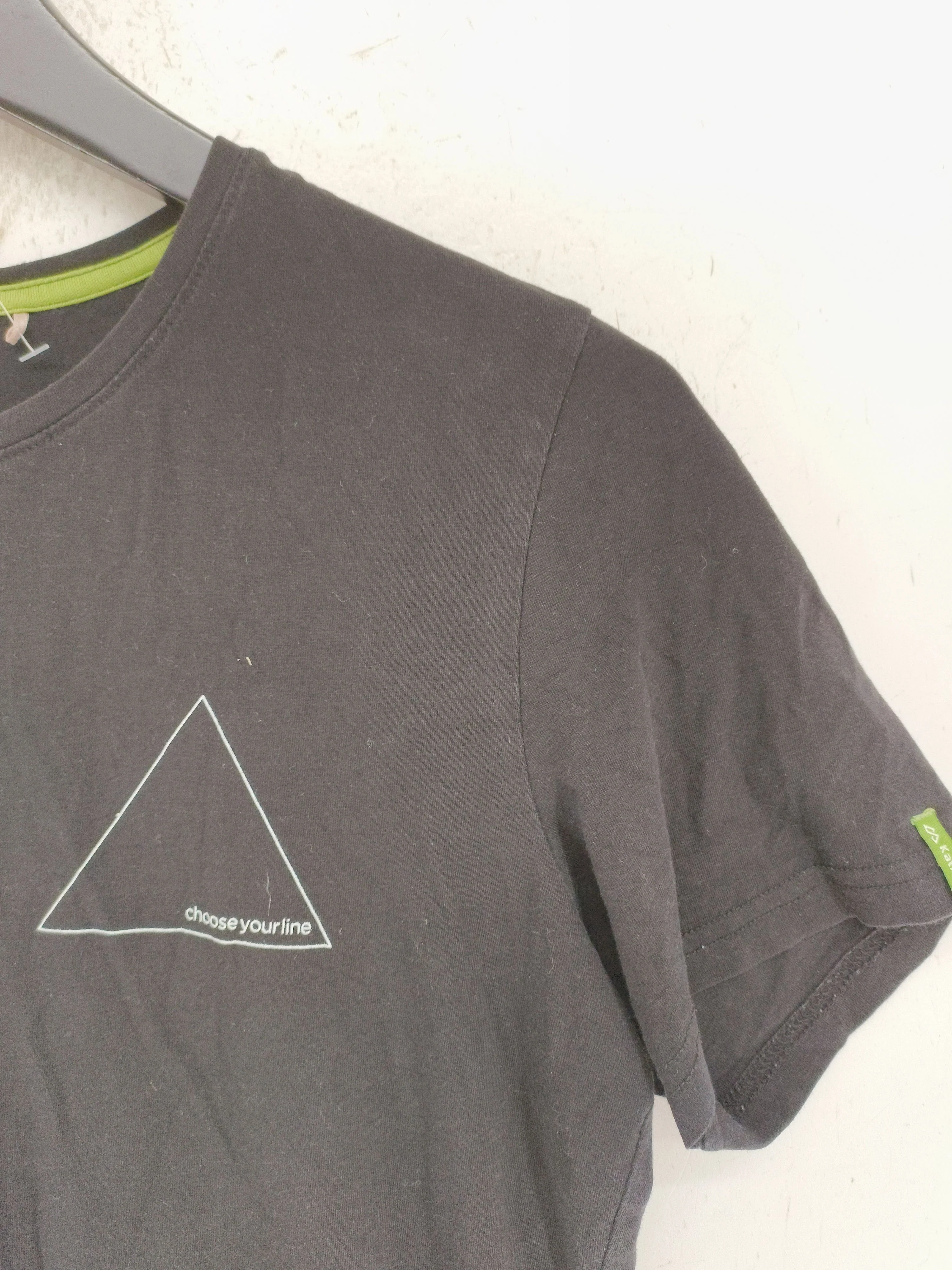 Kathmandu Men's T-Shirt M Black Graphic Cotton with Elastane Basic - Image 5