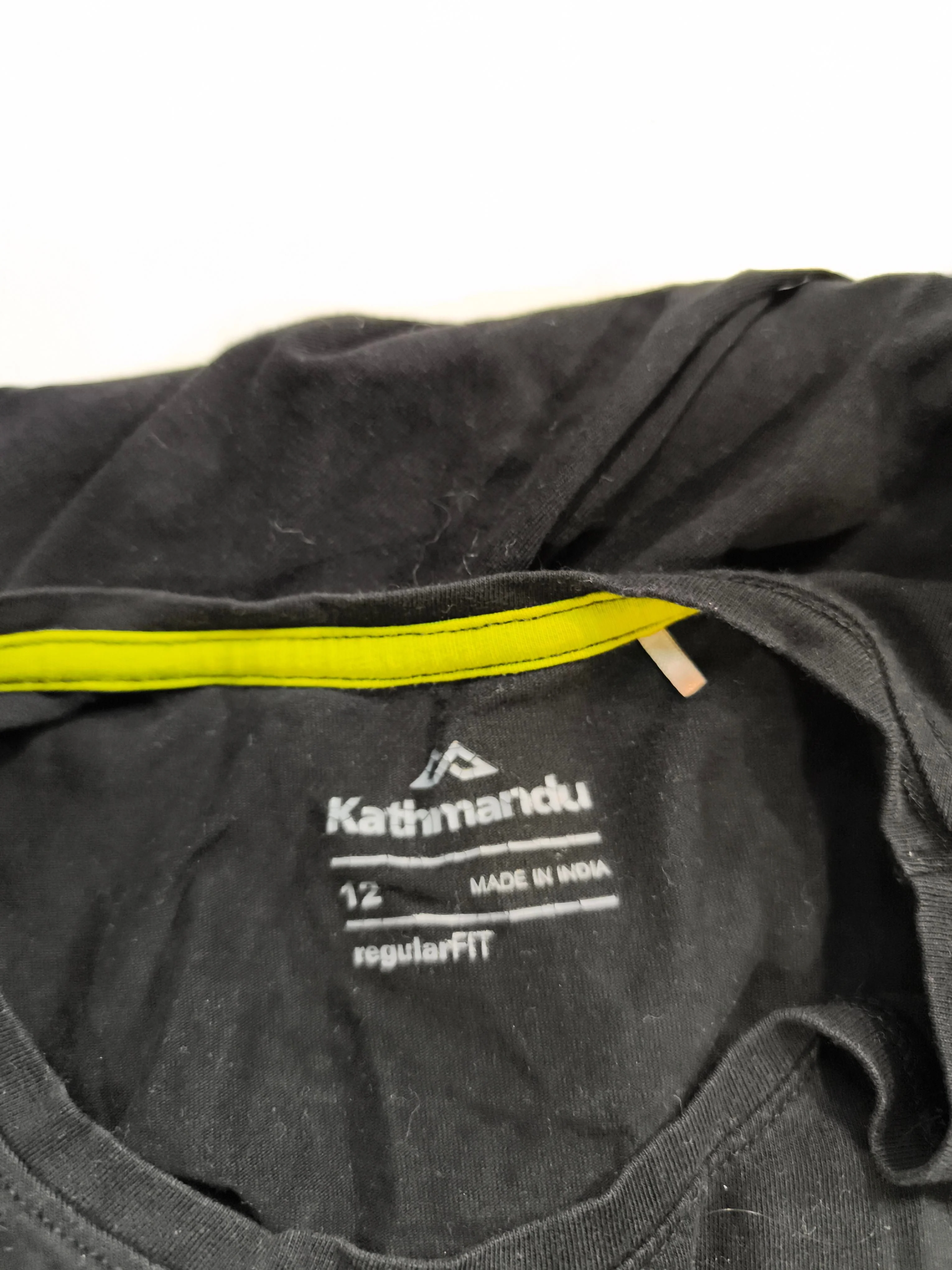 Kathmandu Men's T-Shirt M Black Graphic Cotton with Elastane Basic - Image 6