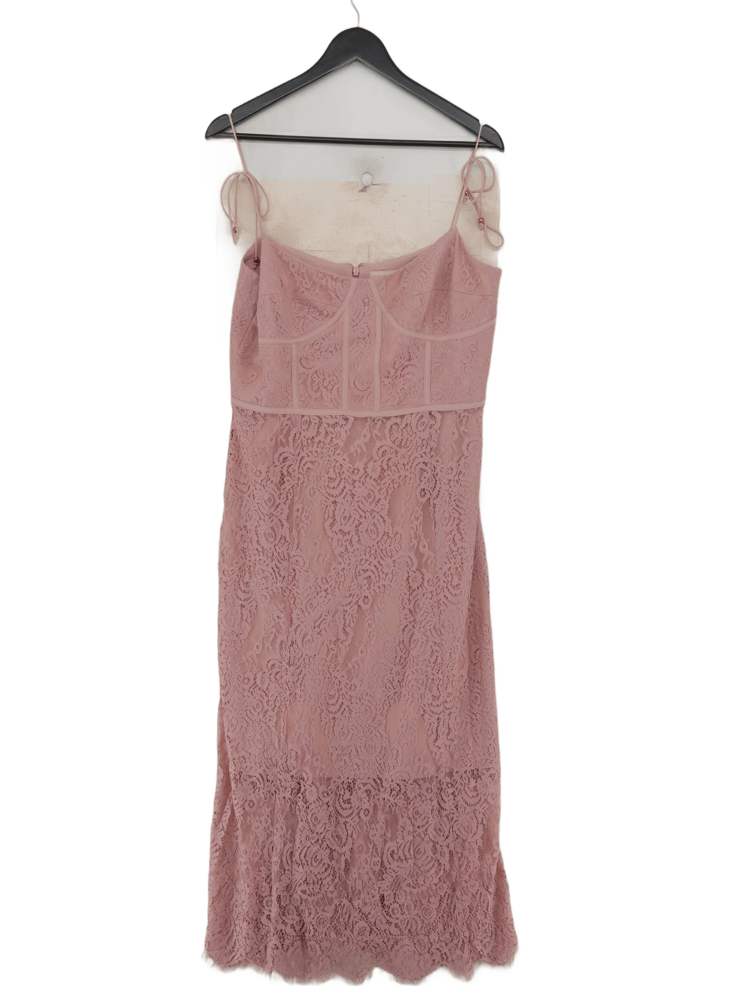 Keepsake Bodycon Midi Dress UK14 in Pink