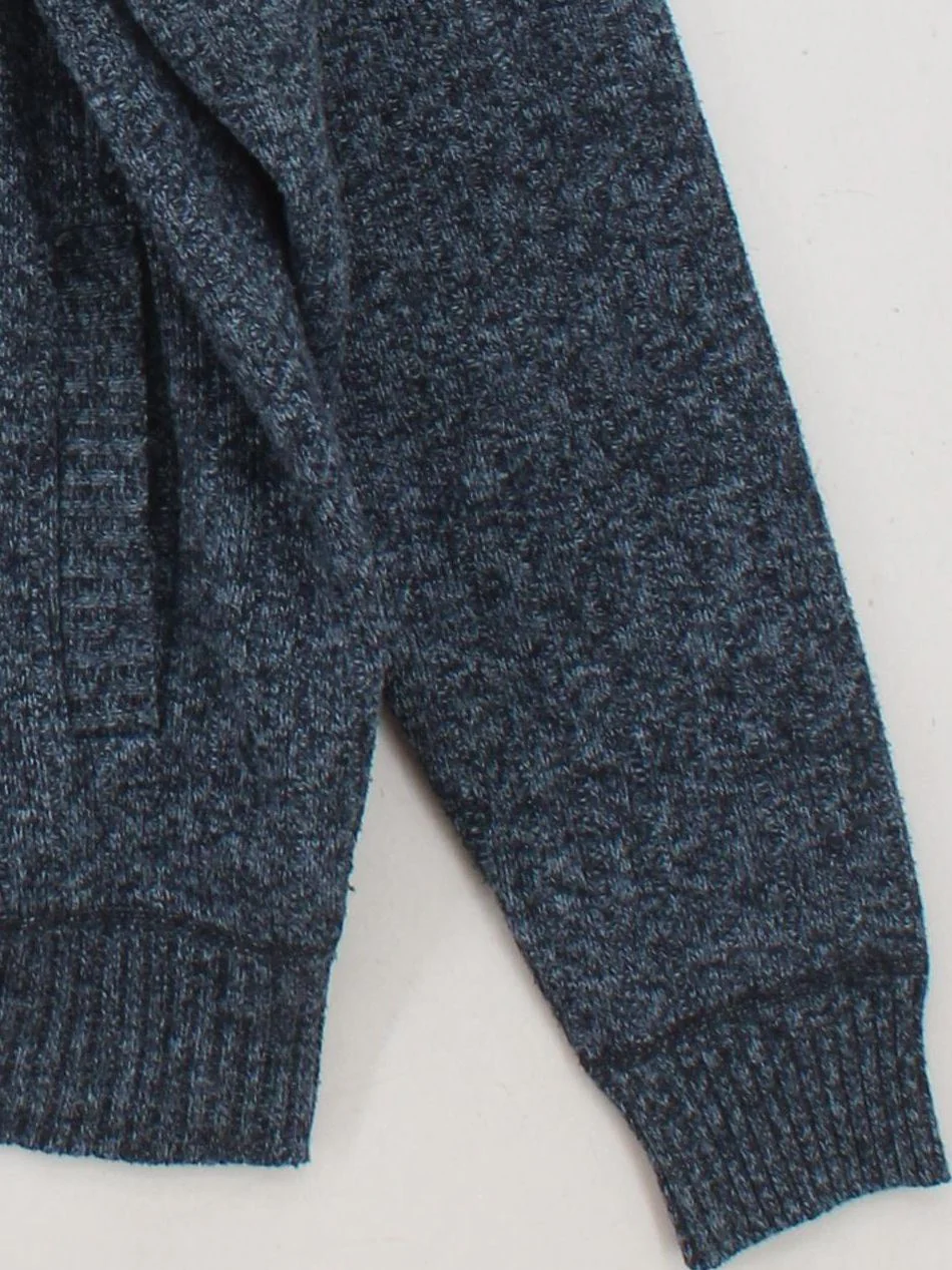 Kensington Men's Jumper L Blue 100% Polyester Mock Neck Pullover - Image 4