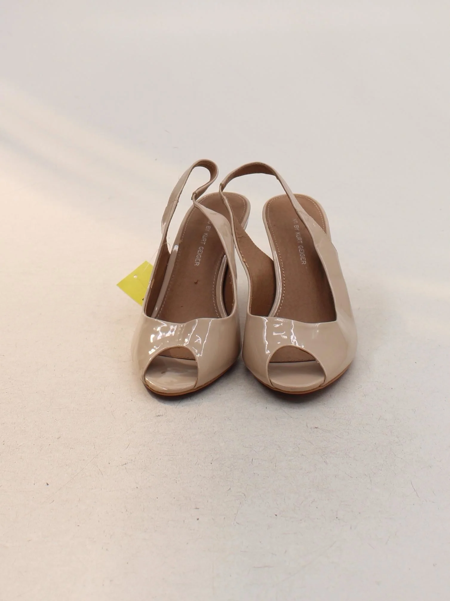 KG - Kurt Geiger Women's Heels UK 6.5 Cream 100% Faux Leather Court - Image 2