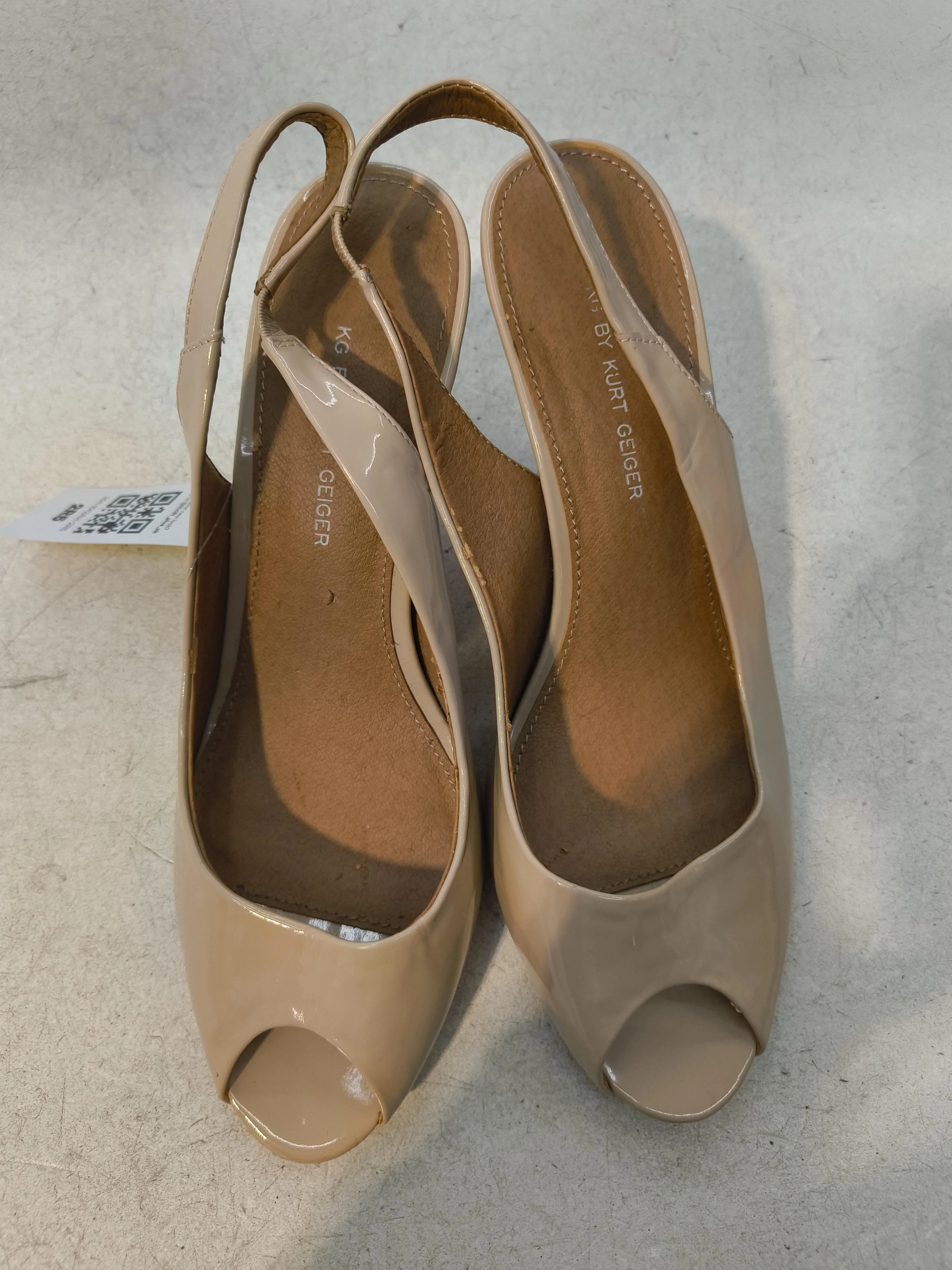 KG - Kurt Geiger Women's Heels UK 6.5 Cream 100% Faux Leather Court - Image 6