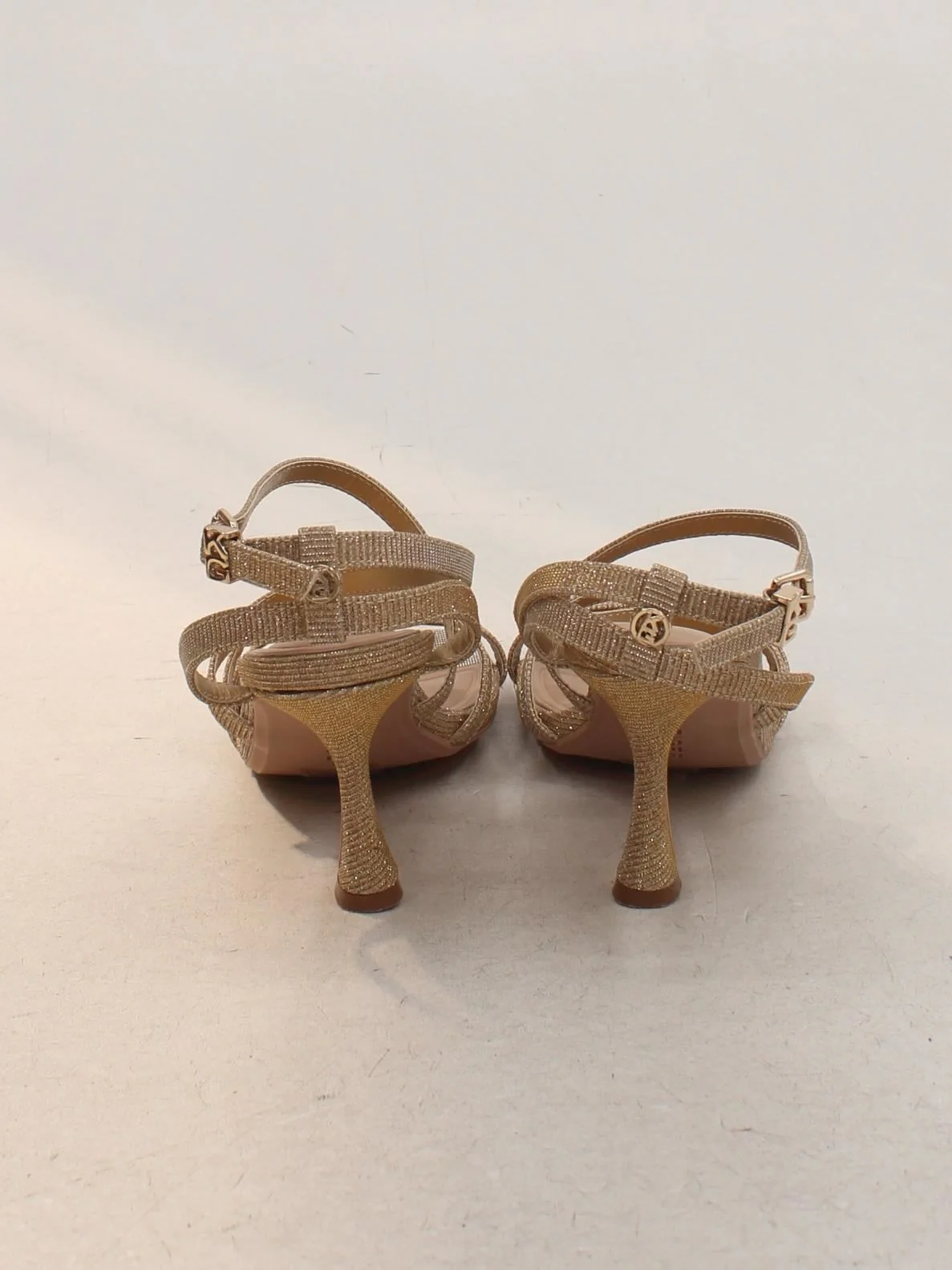 KG - Kurt Geiger Women's Heels UK 6 Gold 100% Other Strappy - Image 3