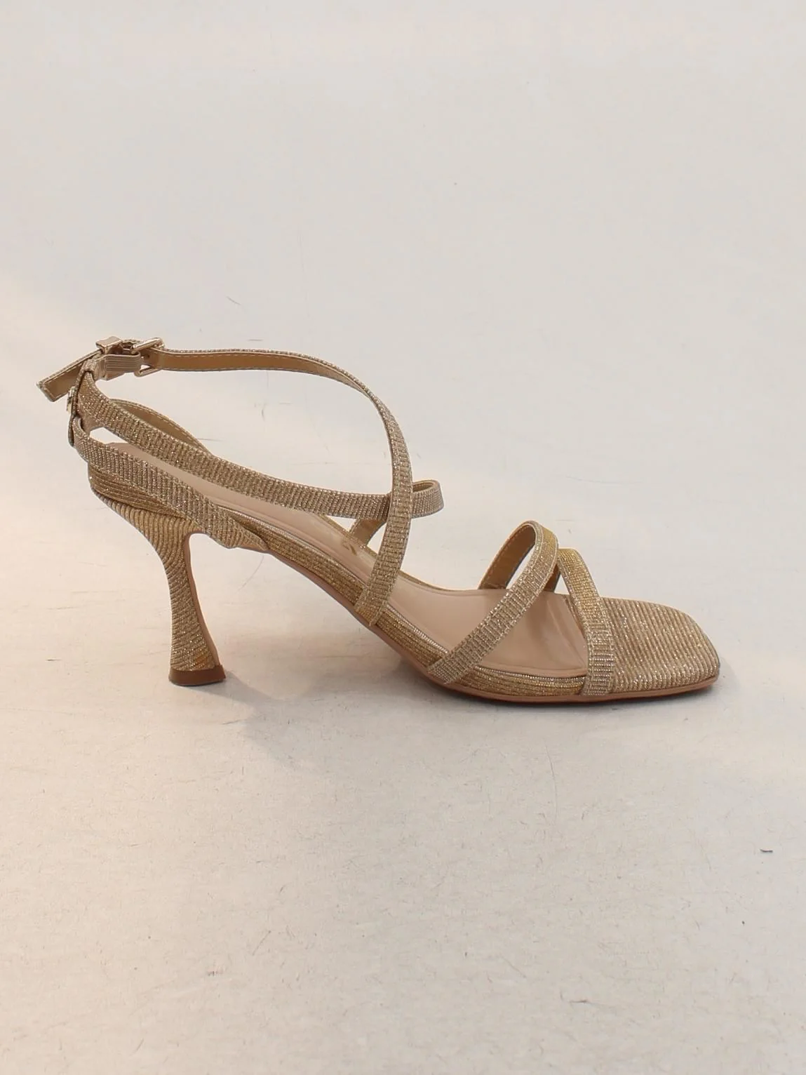 KG - Kurt Geiger Women's Heels UK 6 Gold 100% Other Strappy - Image 5