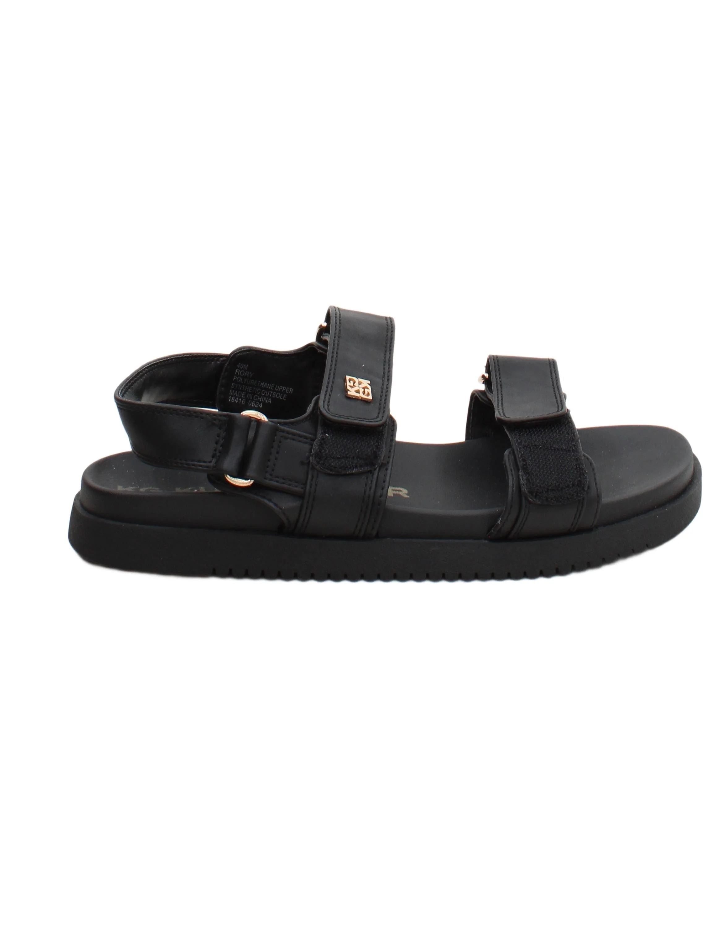 KG - Kurt Geiger Women's Sandals UK 6.5 Black 100% Faux Leather Strappy