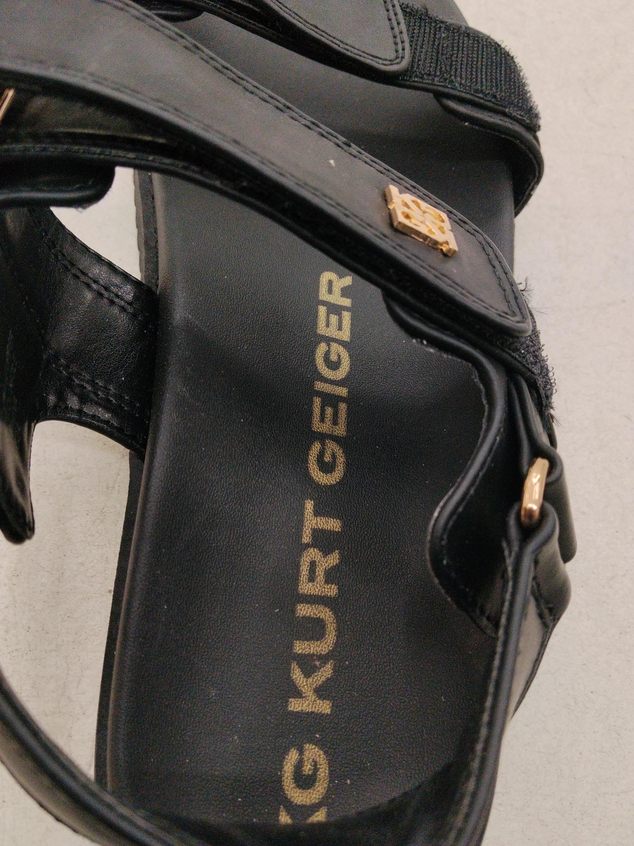 KG - Kurt Geiger Women's Sandals UK 6.5 Black 100% Faux Leather Strappy - Image 6