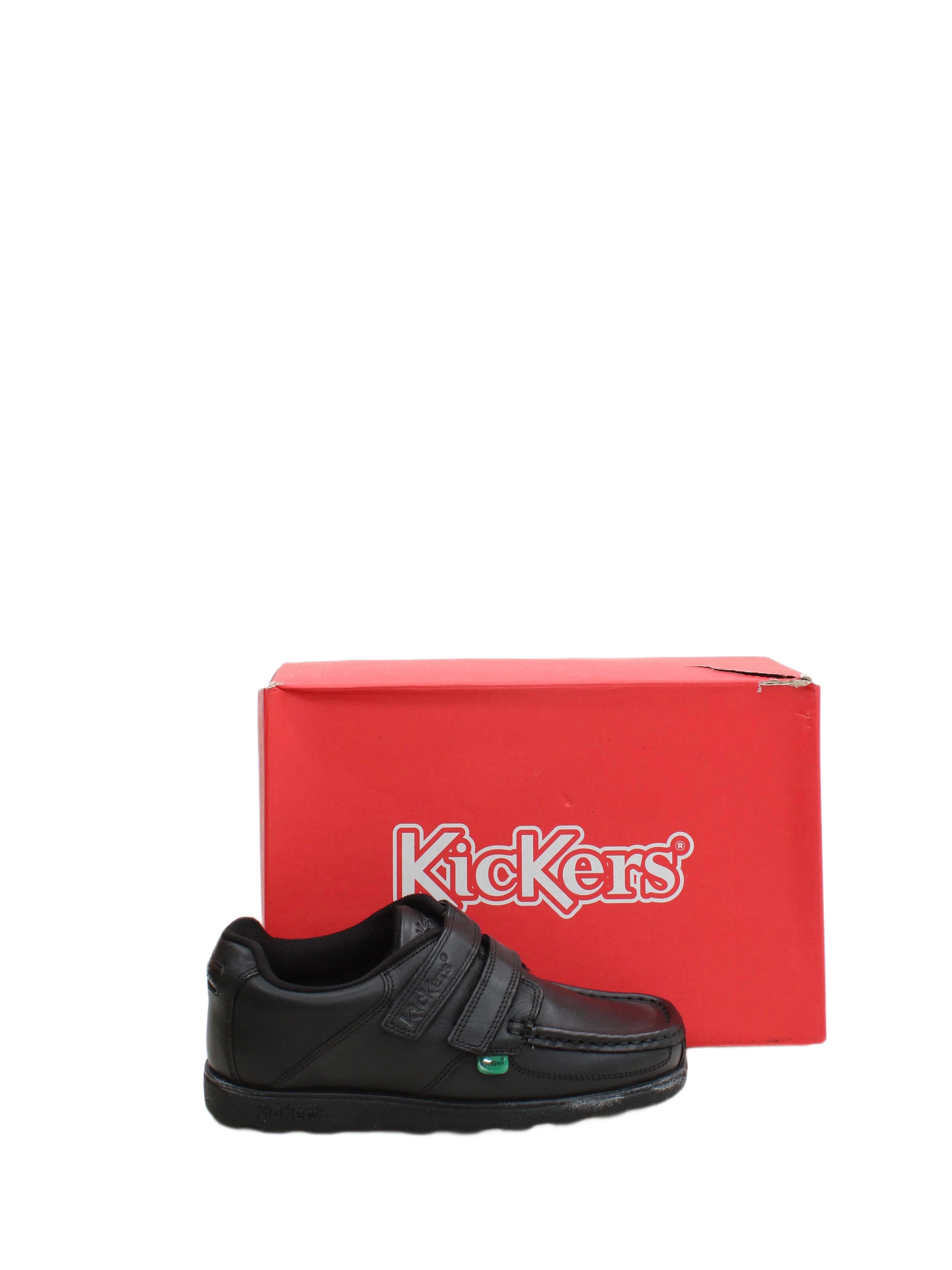 Kickers Men's Shoes UK 3 Black 100% Leather Loafer